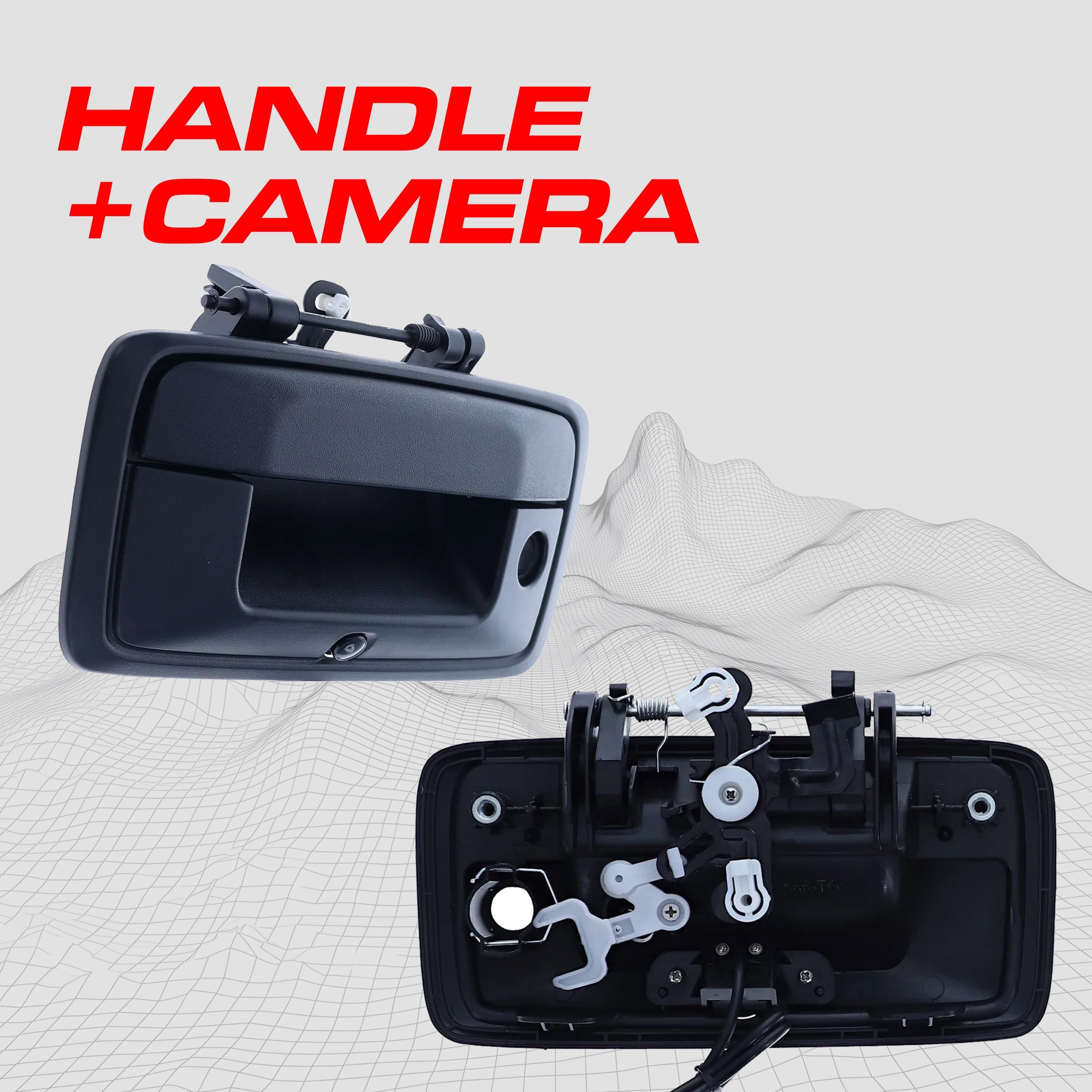 Chevrolet Silverado / GMC Sierra (2014-2015) Black Replacement Tailgate Handle with Backup Camera