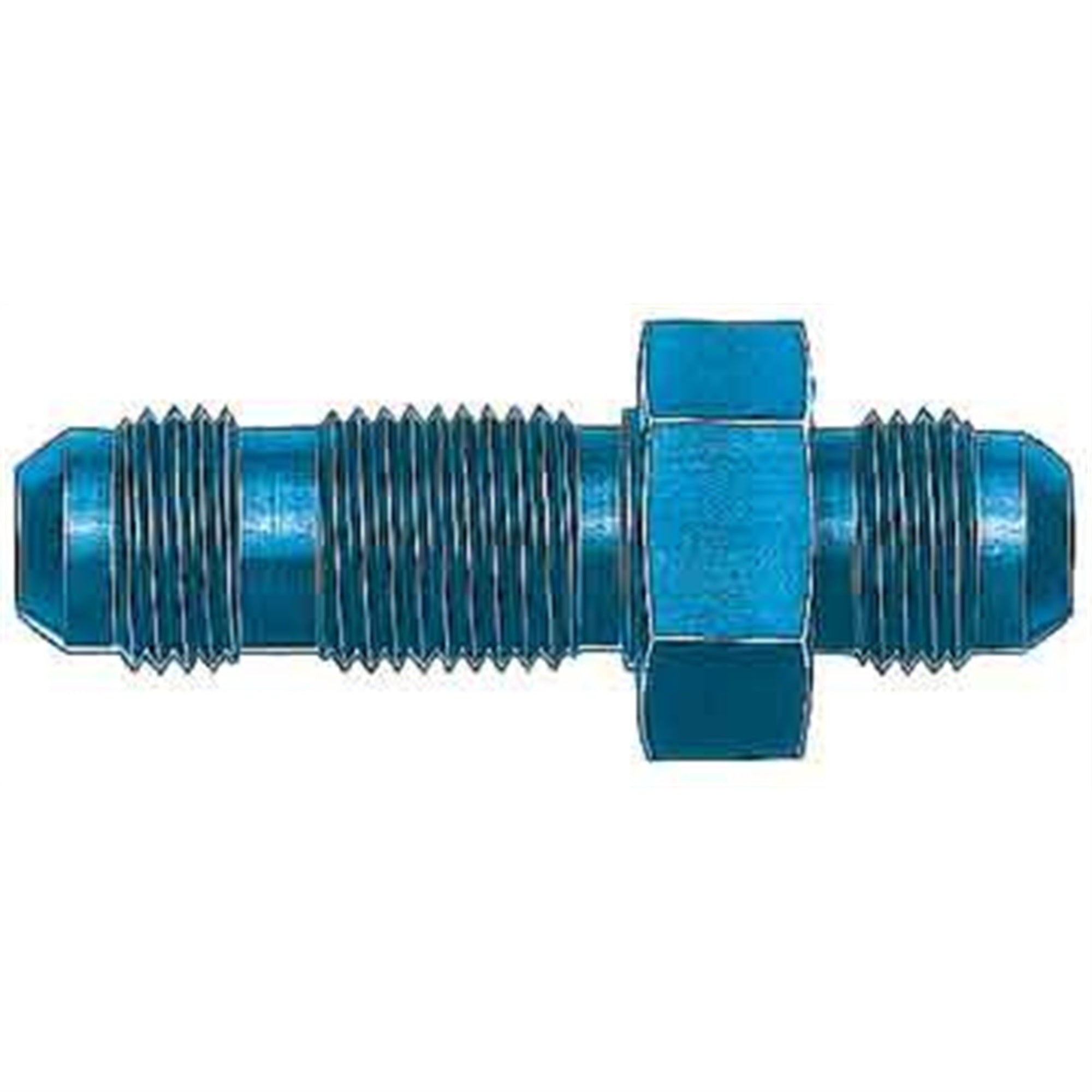 Aeroquip Fcm2072 Blue Anodized Aluminum -06An Bulkhead Union Adapter