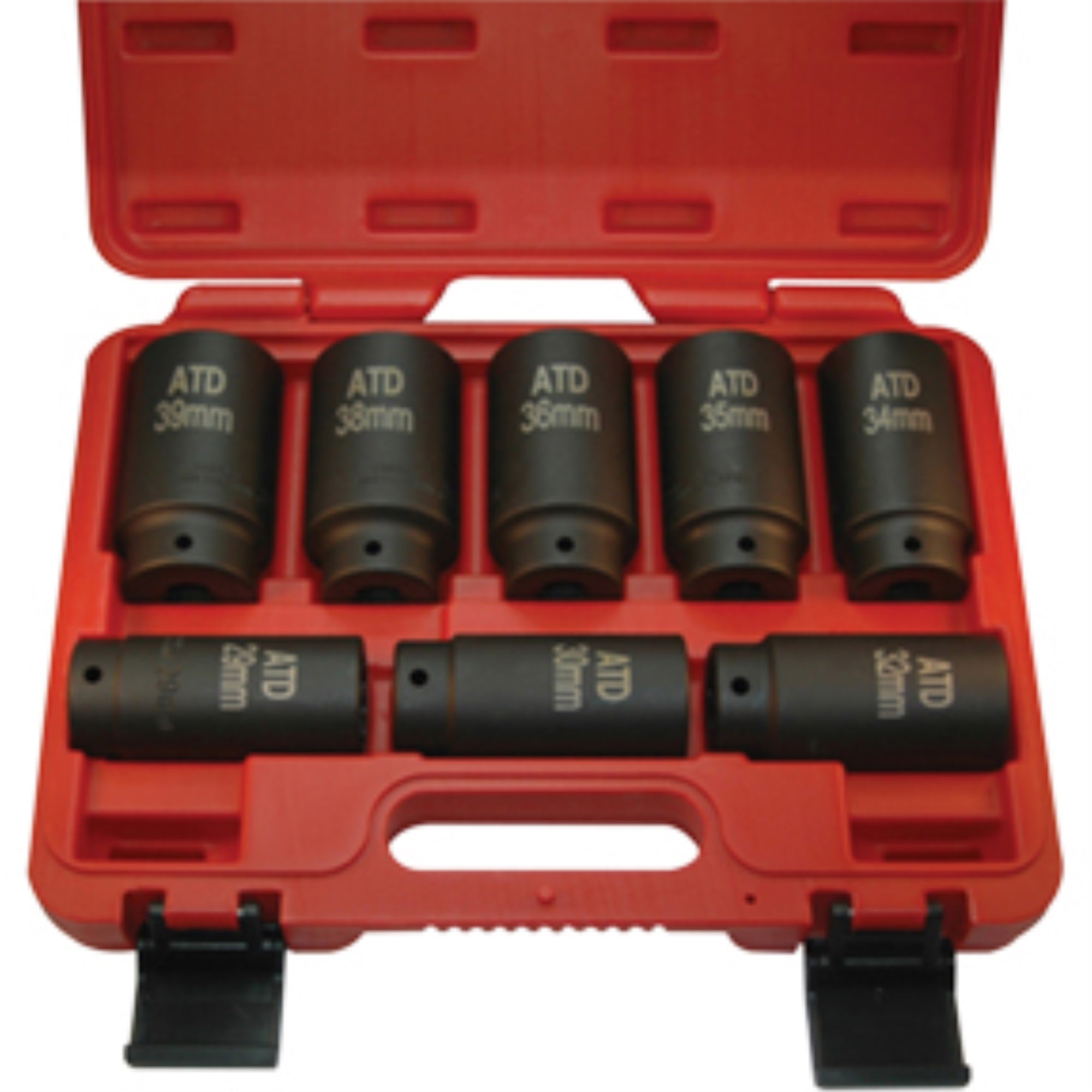 SOCKET IMPACT AXLE NUT 8PIECE SET 12PT FRONT WHEEL
