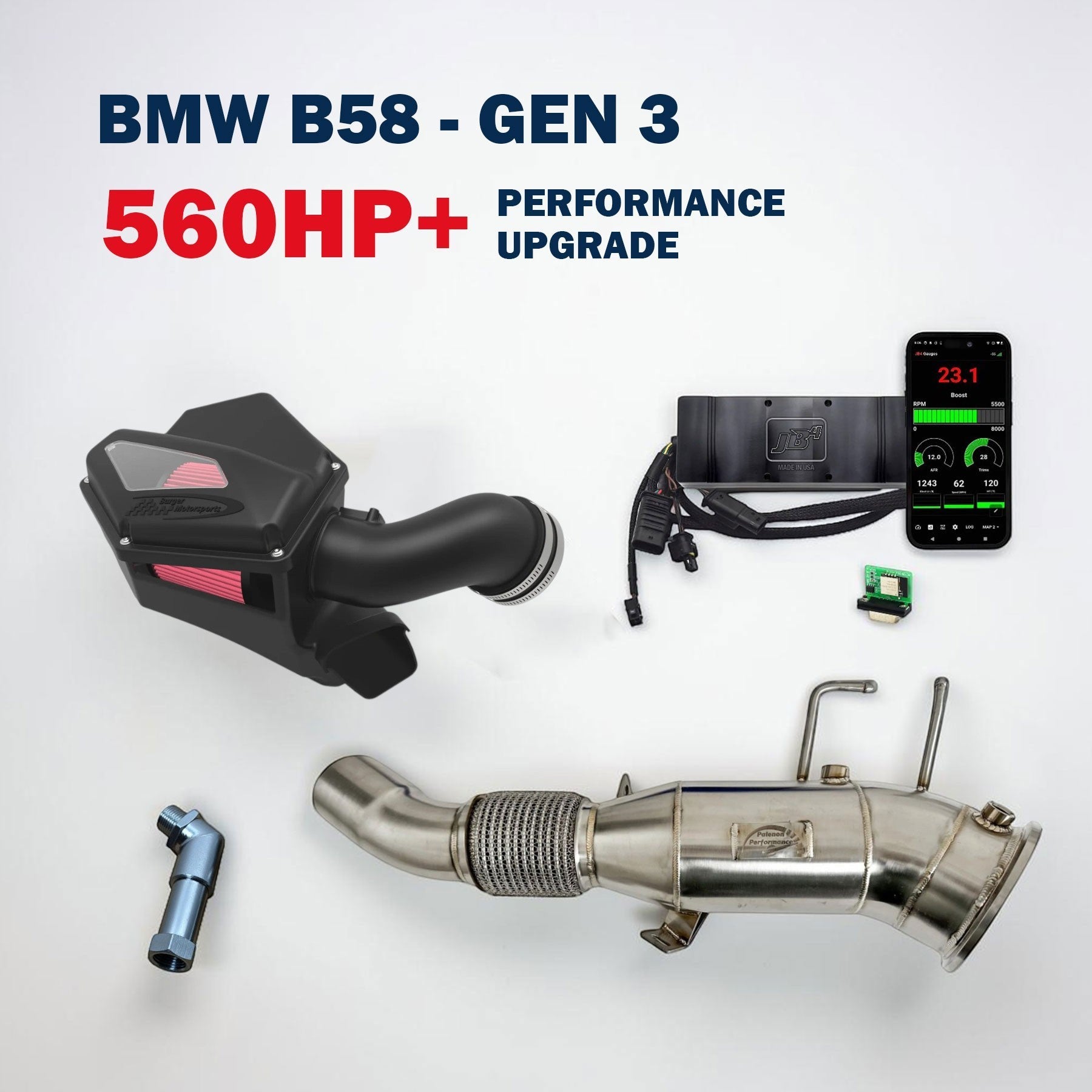 560HP Performance Upgrade For BMW B58 - M340i, M440i, M240i, 540i, 840i, M140i, 340i, 440i