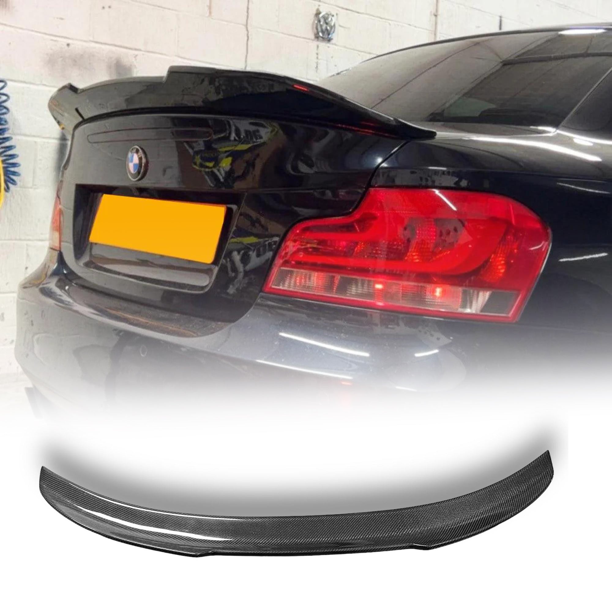 Carbon Fiber BMW E82 PSM Trunk Spoiler - 128i, 125i, 135i, 1M