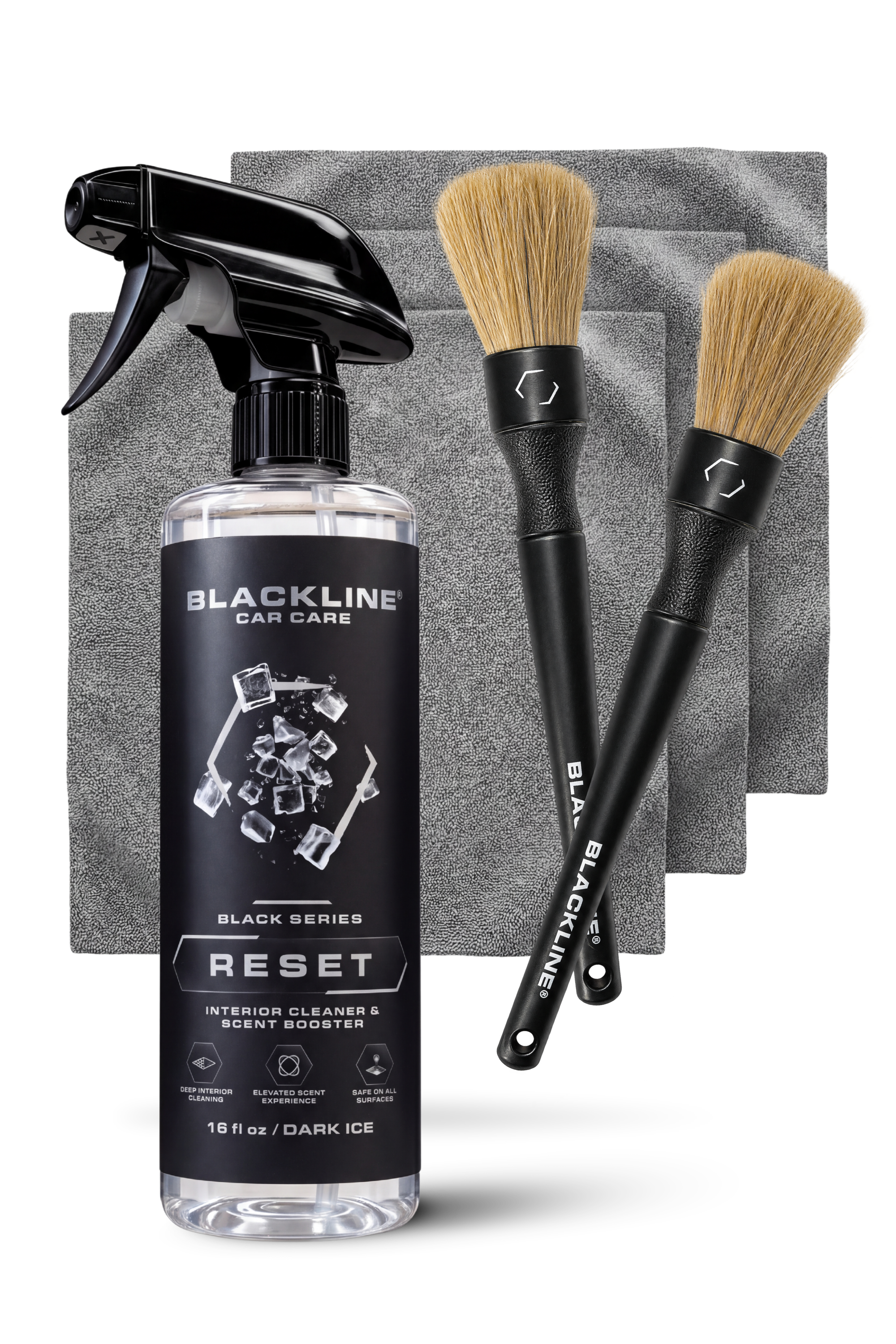 BLACKLINE® BOAR'S HAIR BRUSH SET