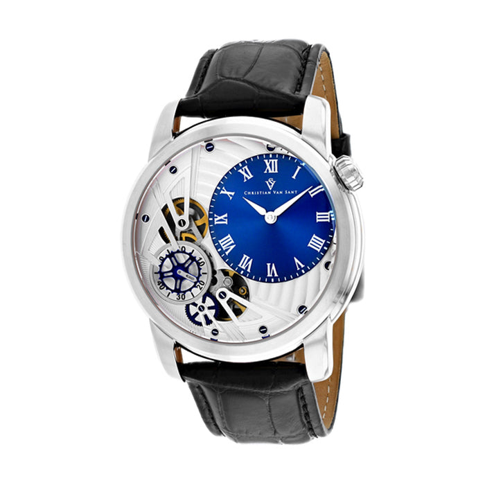 Christian Van Sant Mens Sprocket AutoQuartz  Blue  Quartz Watch