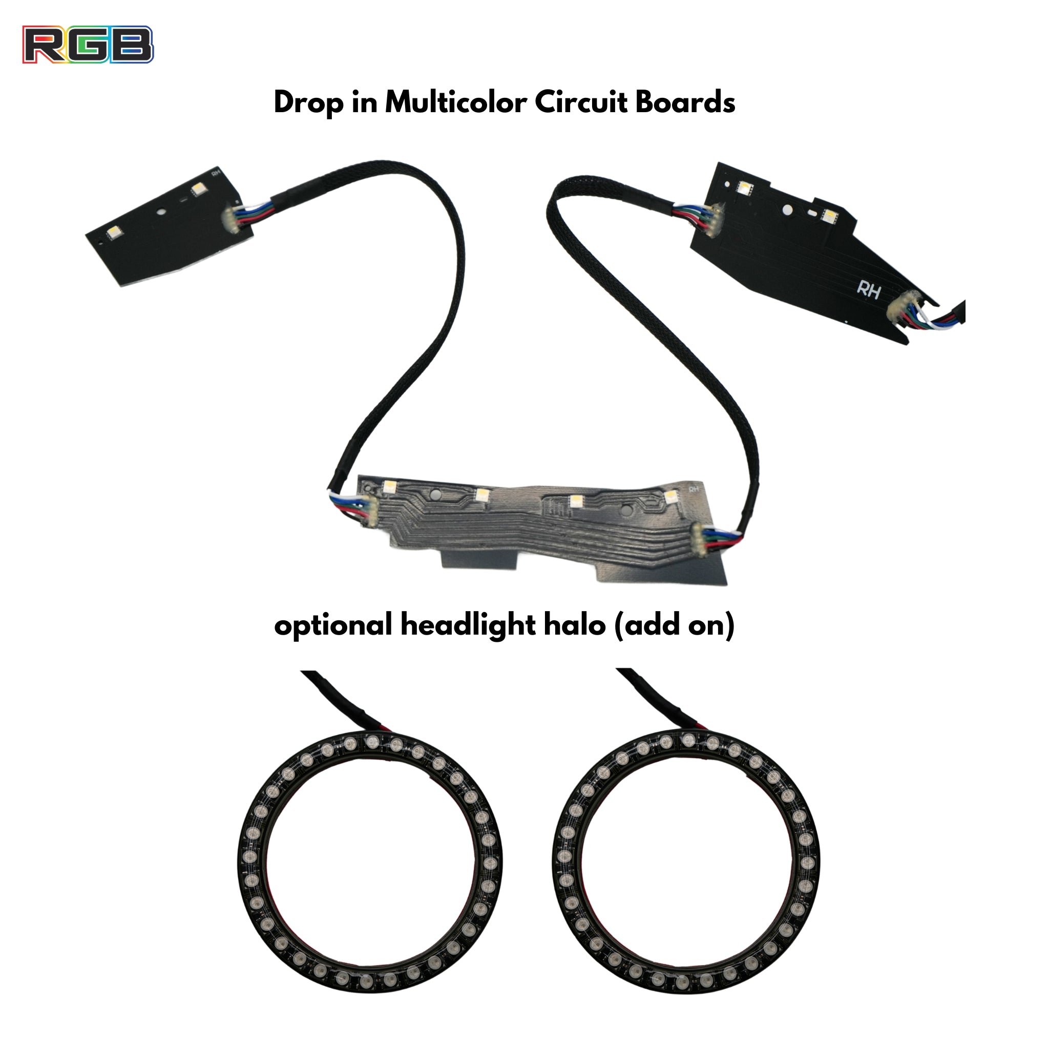Chevrolet Camaro Flow Series Multicolor DRL Boards (2016–2018)
