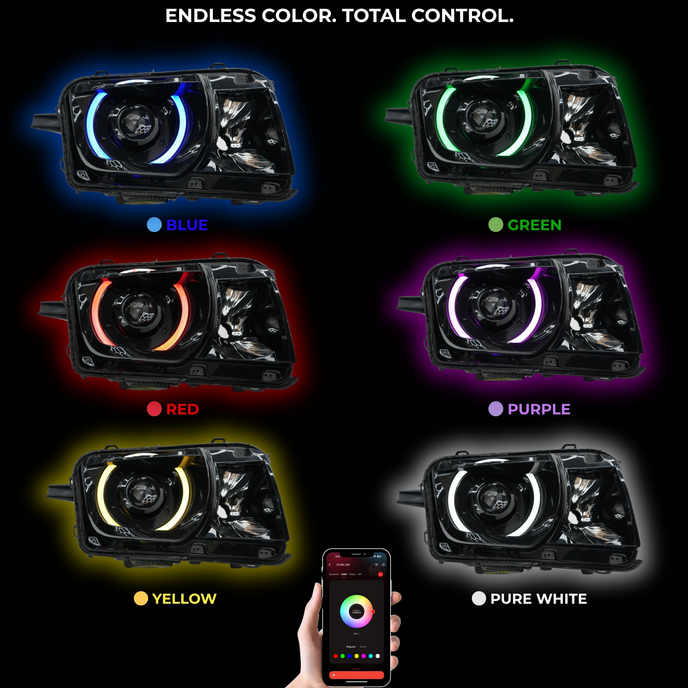 Chevrolet Camaro RS/SS RGBW DRL Boards (2010–2013)