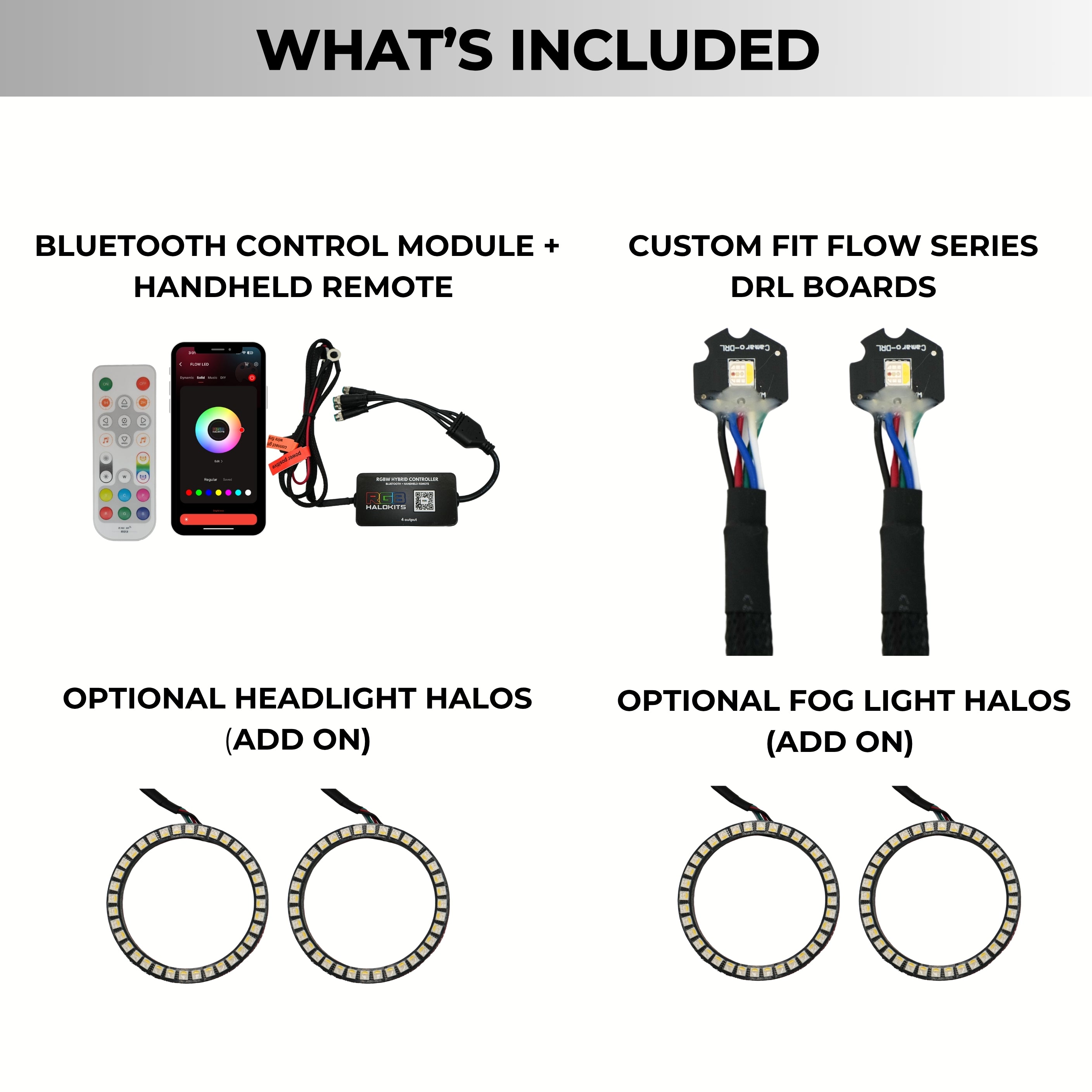 Chevrolet Camaro RS/SS RGBW DRL Boards (2010–2013)