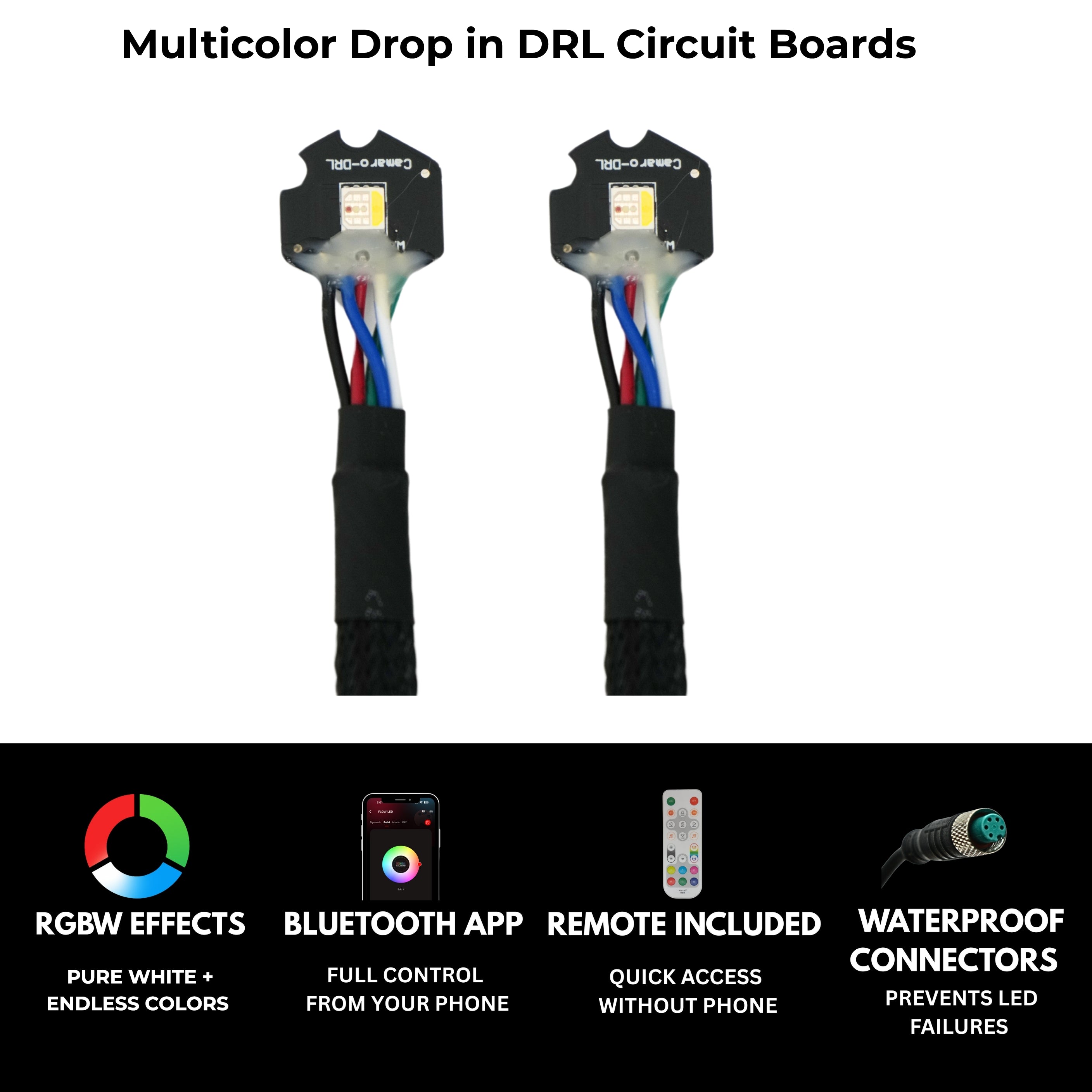 Chevrolet Camaro RS/SS RGBW DRL Boards (2010–2013)