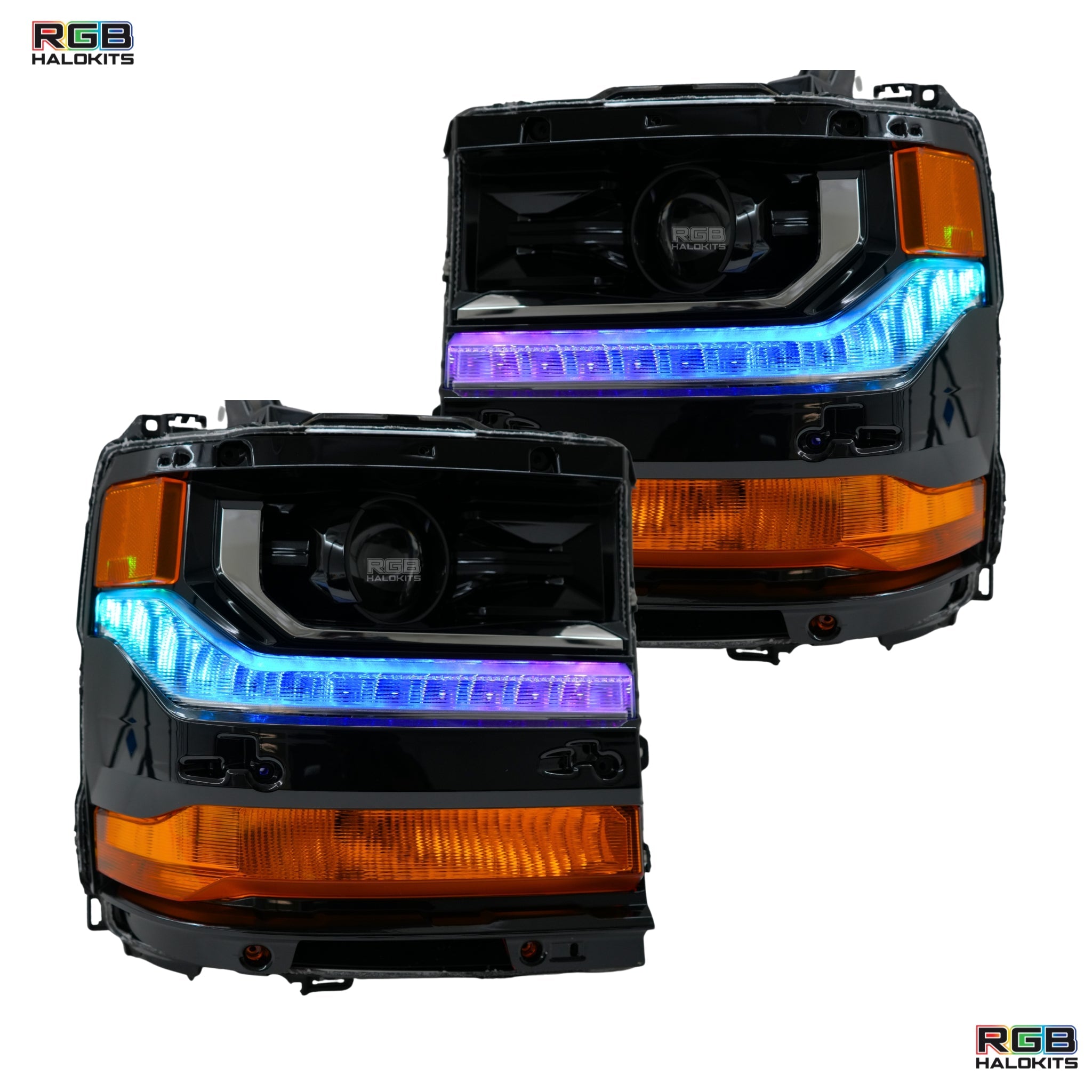 Chevrolet Silverado Multicolor Flow Series DRL Boards (2016–2018)