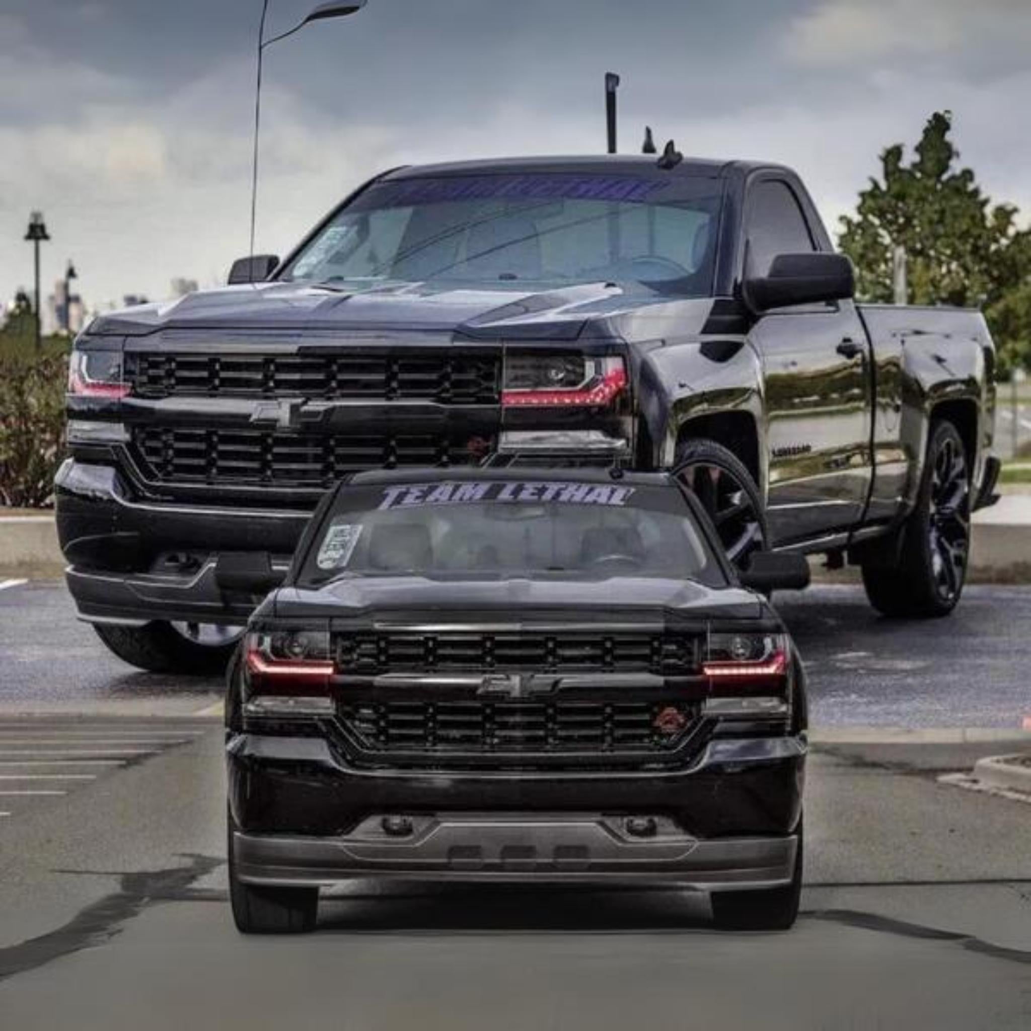 Chevrolet Silverado Multicolor Flow Series DRL Boards (2016–2018)