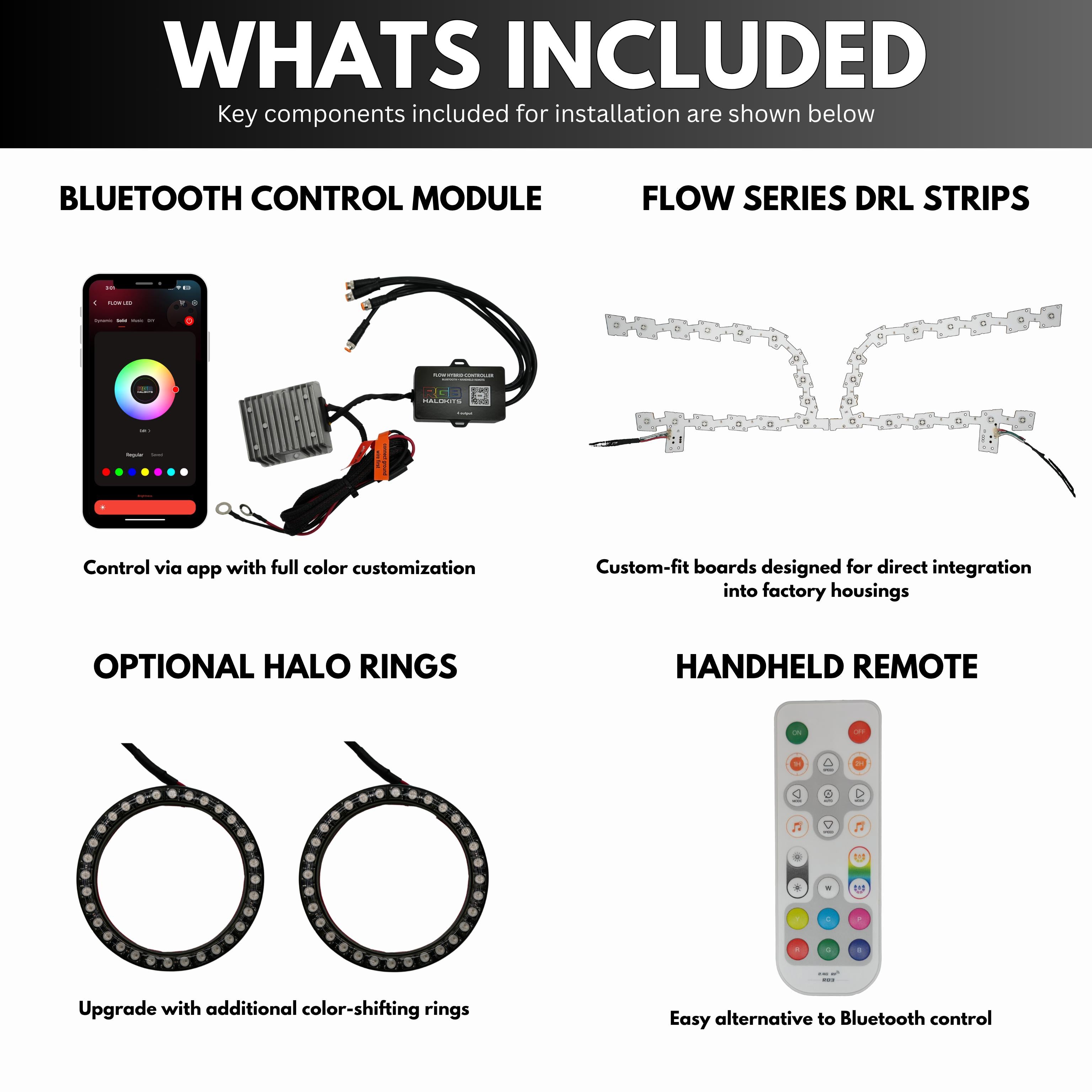 Chrysler 300 Multicolor Flow Series DRL Boards (2011–2023)