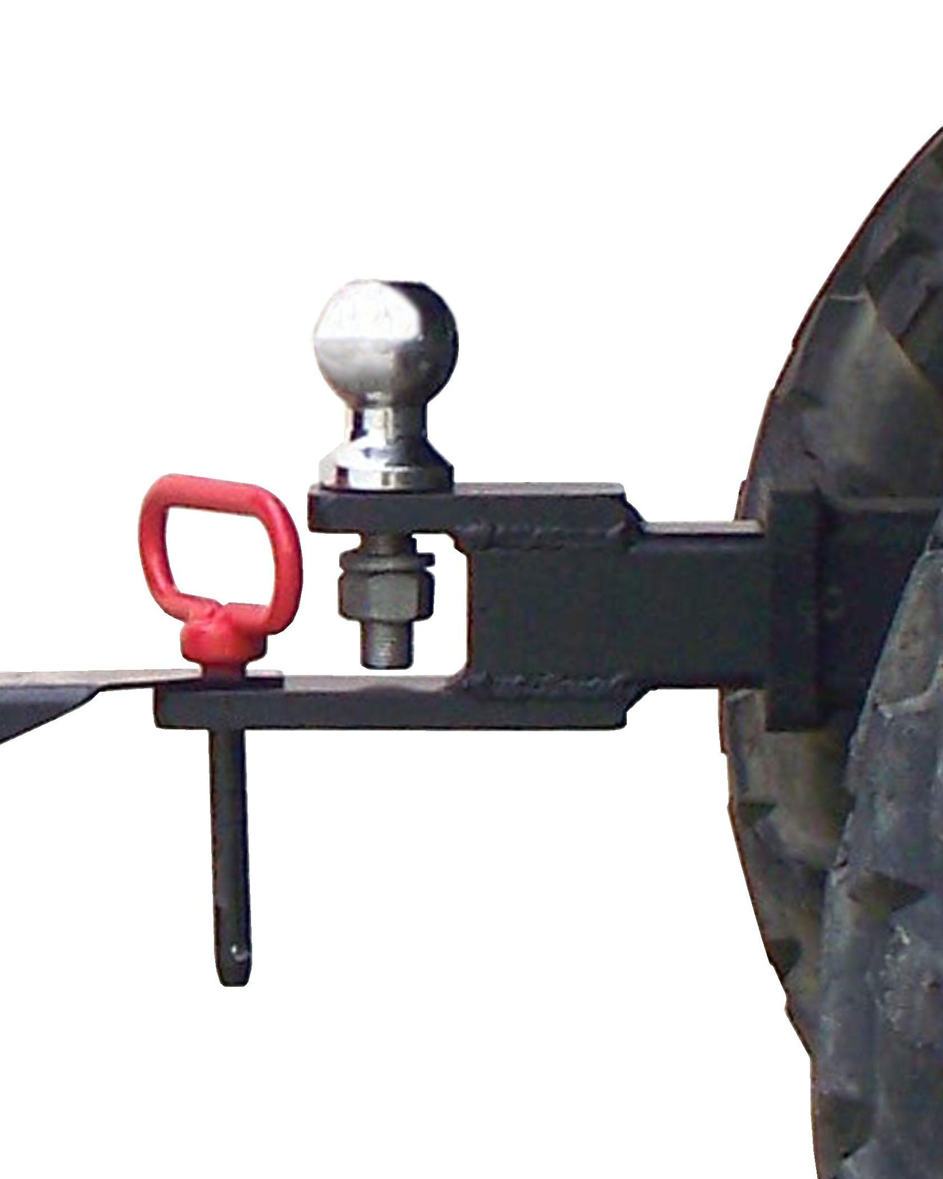 Double Duty Hitch Adapter -  Hitch Pin Or Ball Hookup - (100 Lbs Tongue Weight Cap)