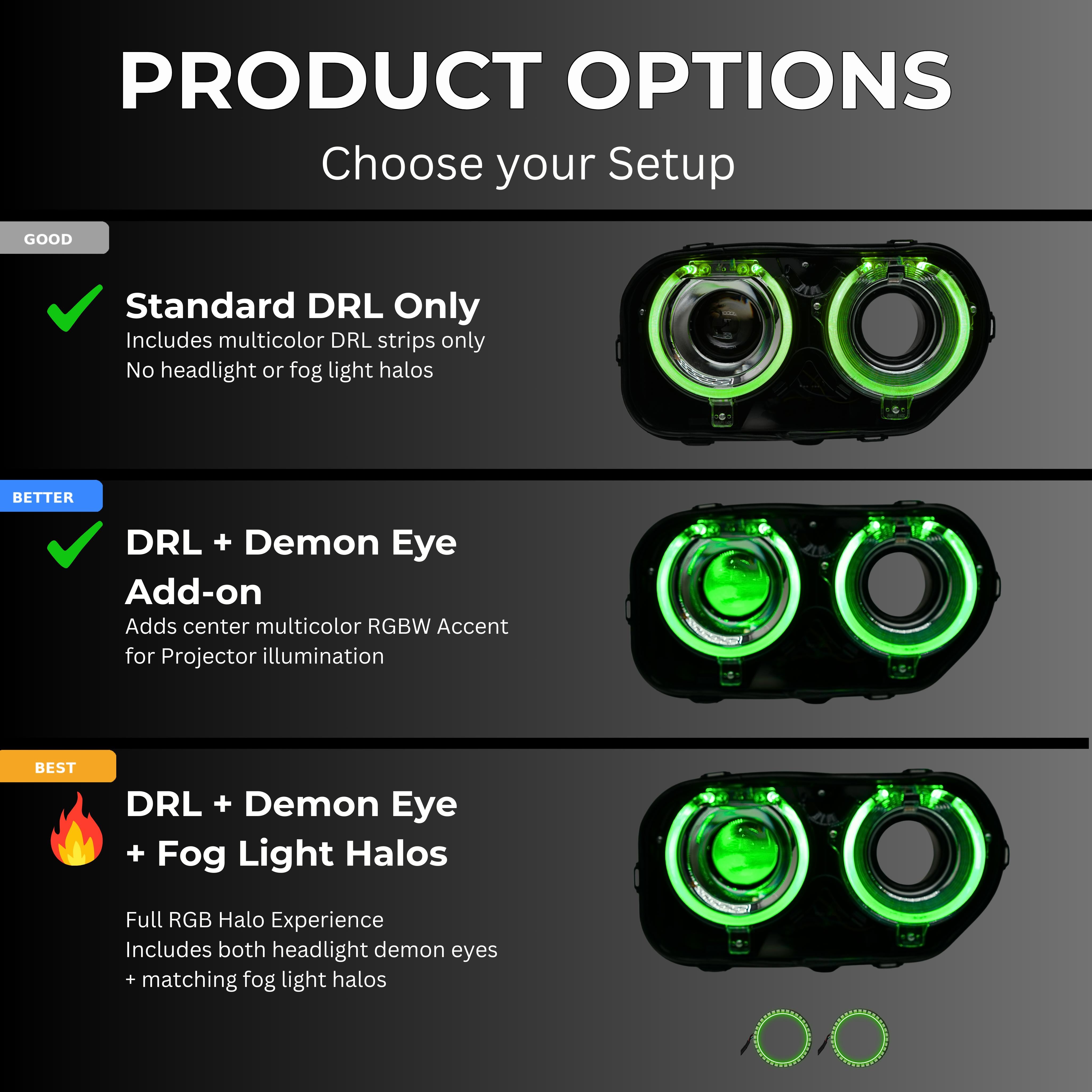 Dodge Challenger RGBW DRL Boards (2015–2024)