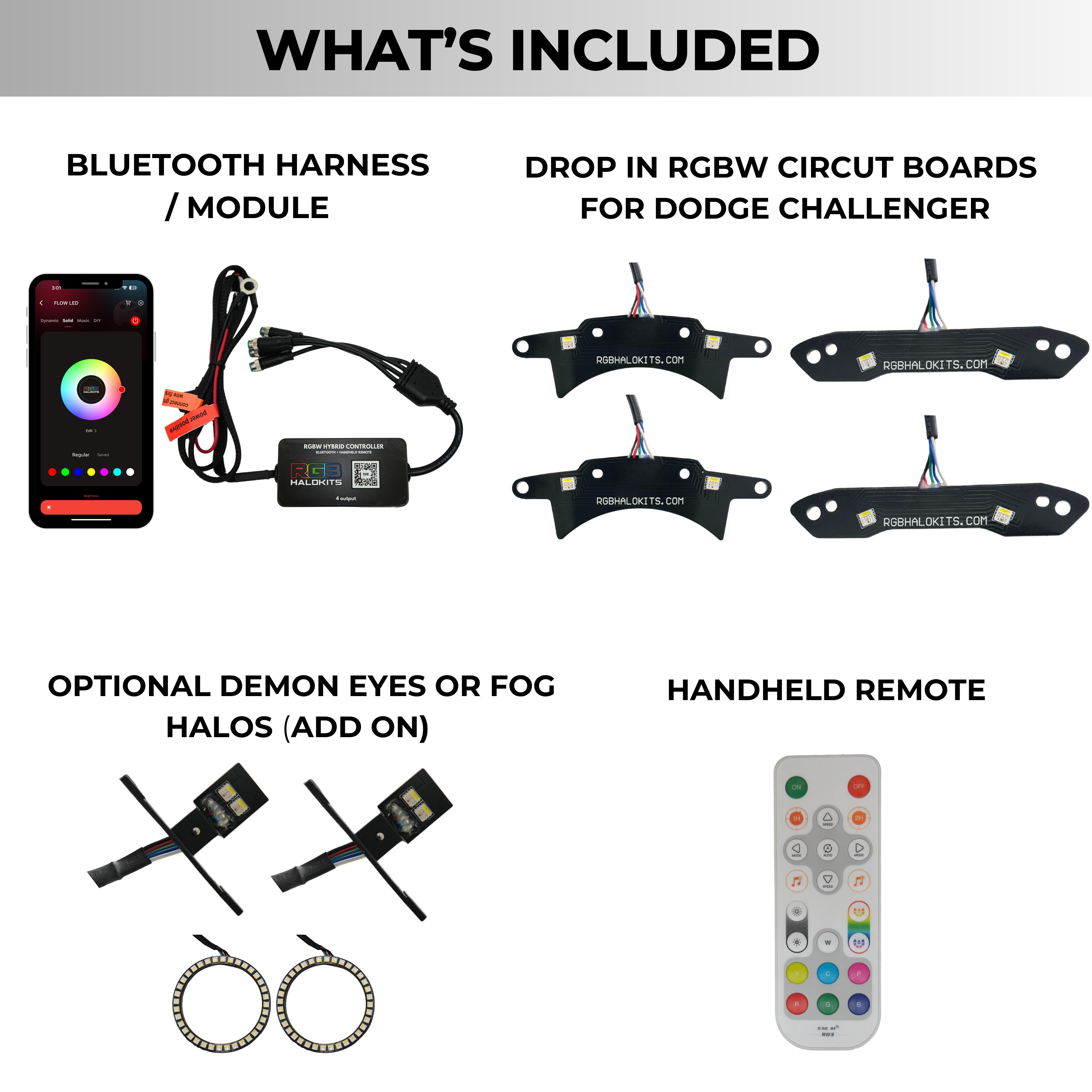 Dodge Challenger RGBW DRL Boards (2015–2024)