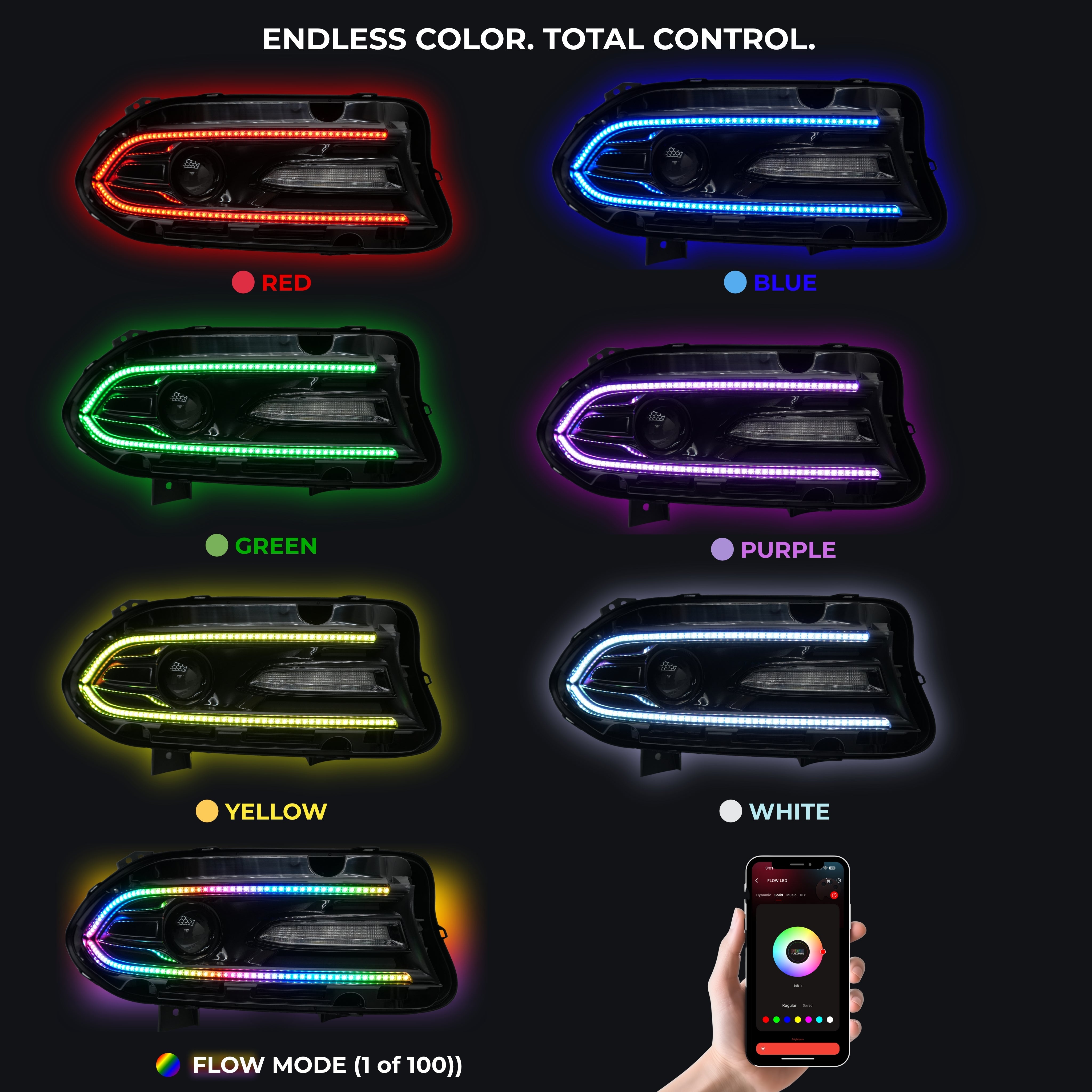 Dodge Charger Flow Series DRL Boards (2015–2024)