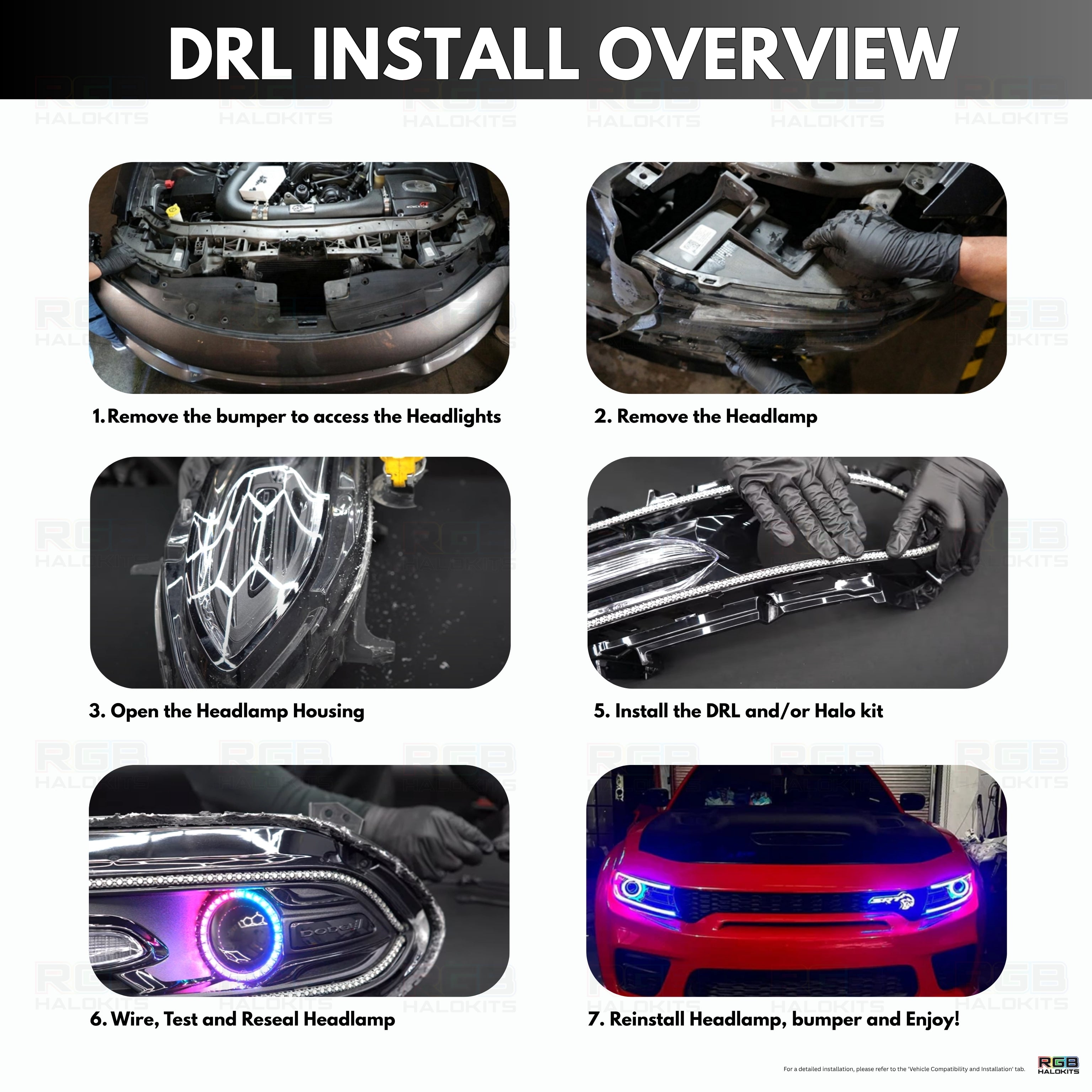 Dodge Charger Flow Series DRL Boards | Diffused LED (2015–2023)