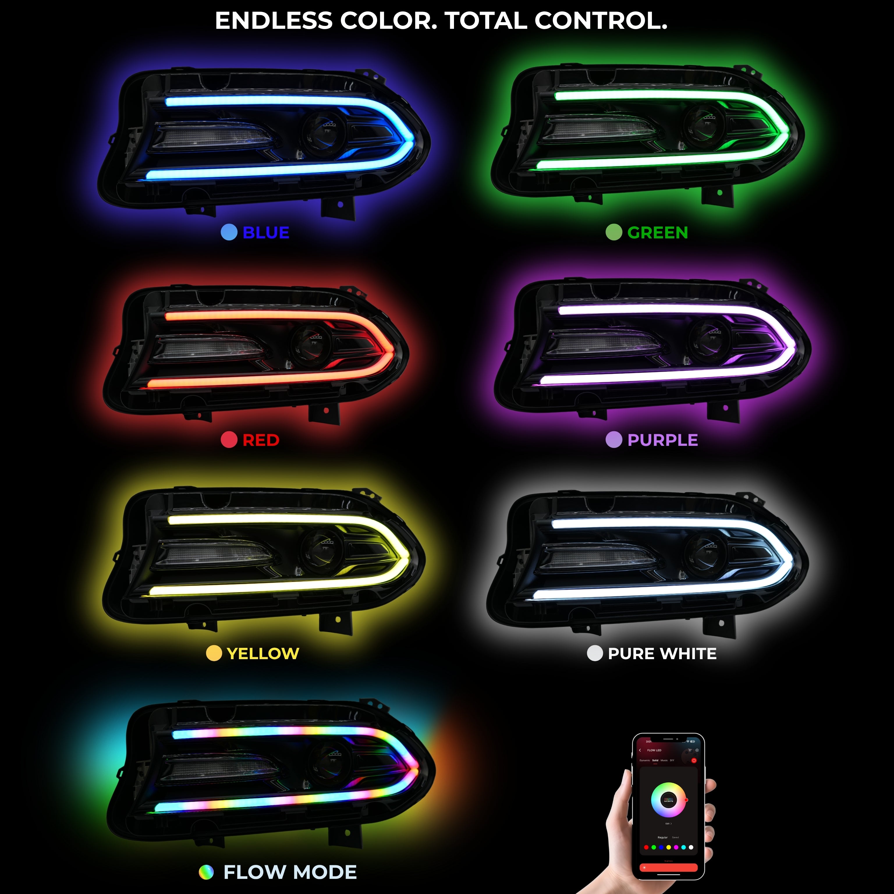 Dodge Charger Flow Series DRL Boards | Diffused LED (2015–2023)