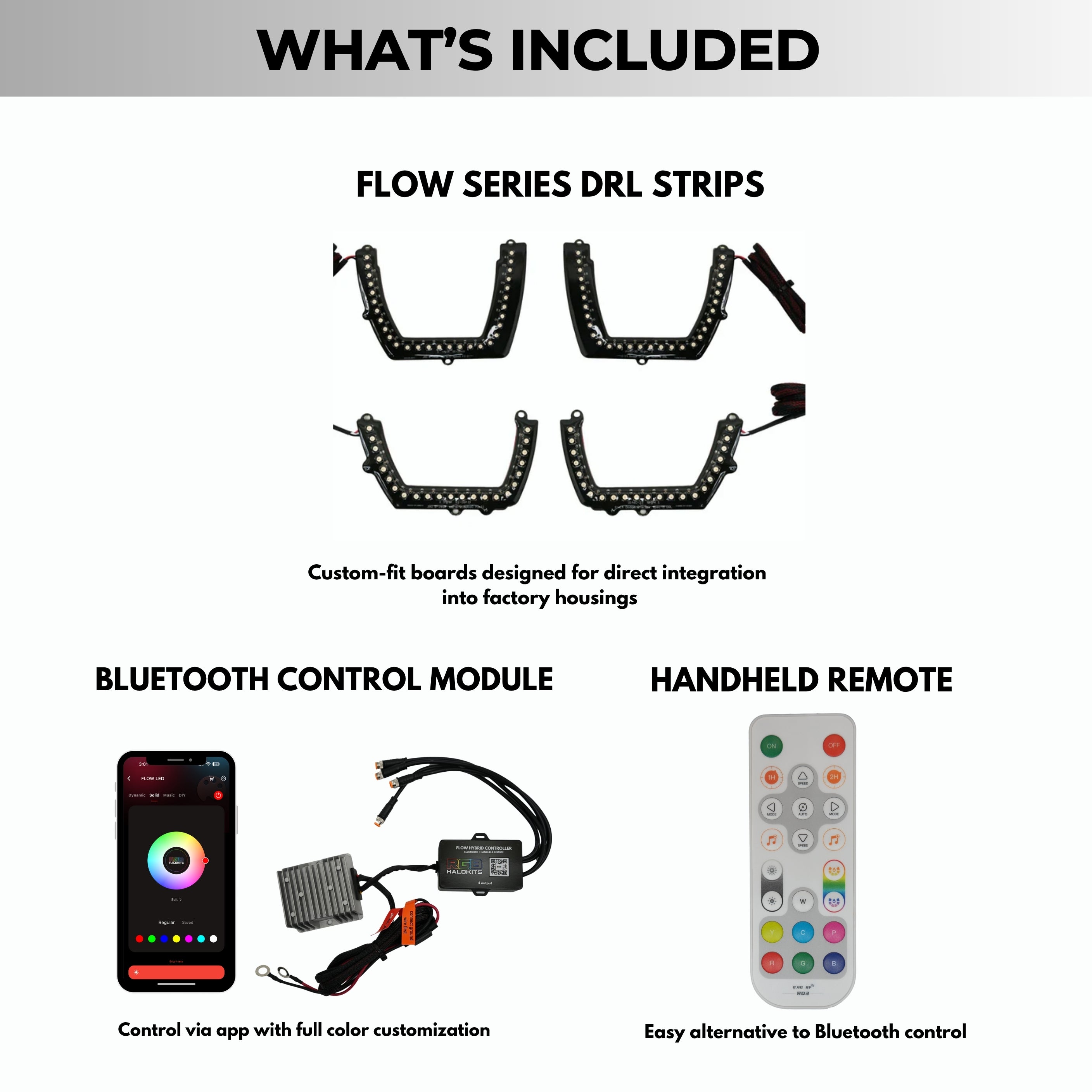 Dodge Charger Spec-D Multicolor Flow DRL Boards (2011–2014)