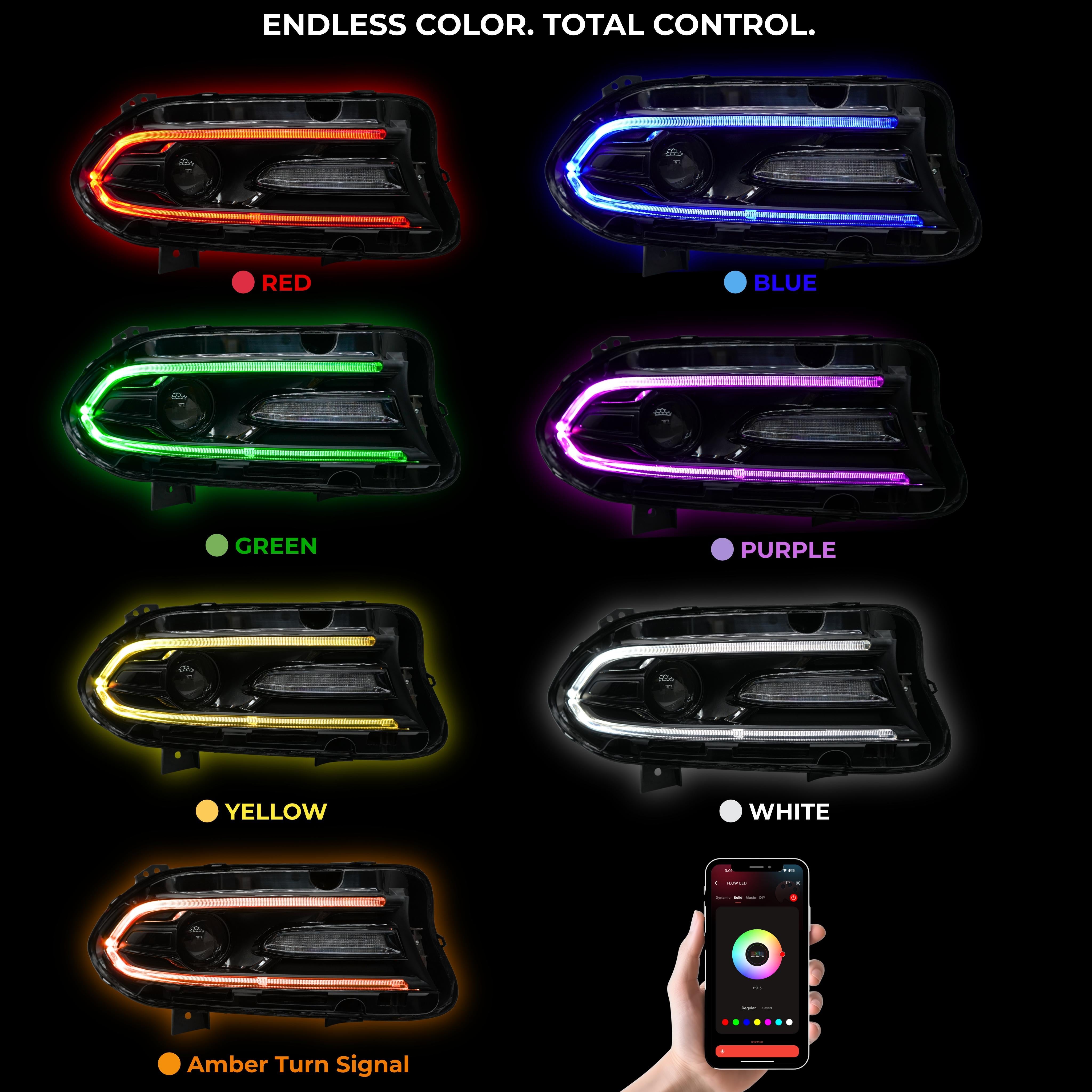 Dodge Charger RGBWA DRL Boards (2015–2024)