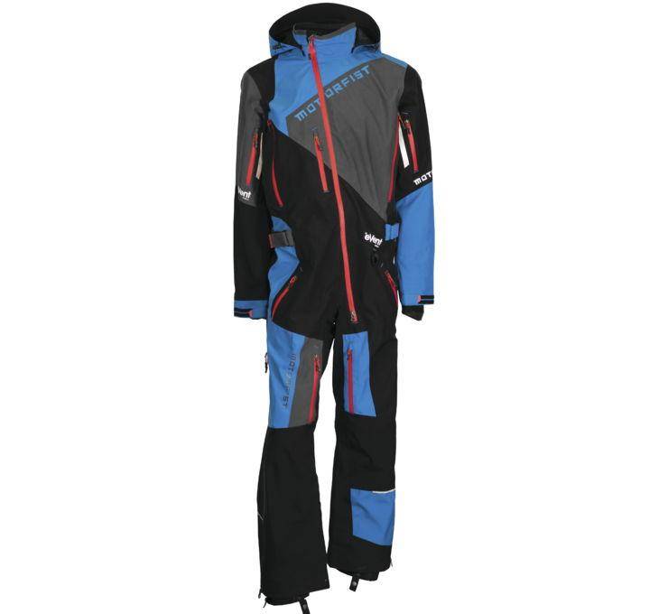 Motorfist Blitz II Suit - MF20A-M11-2X - Black/Blue - 2XT