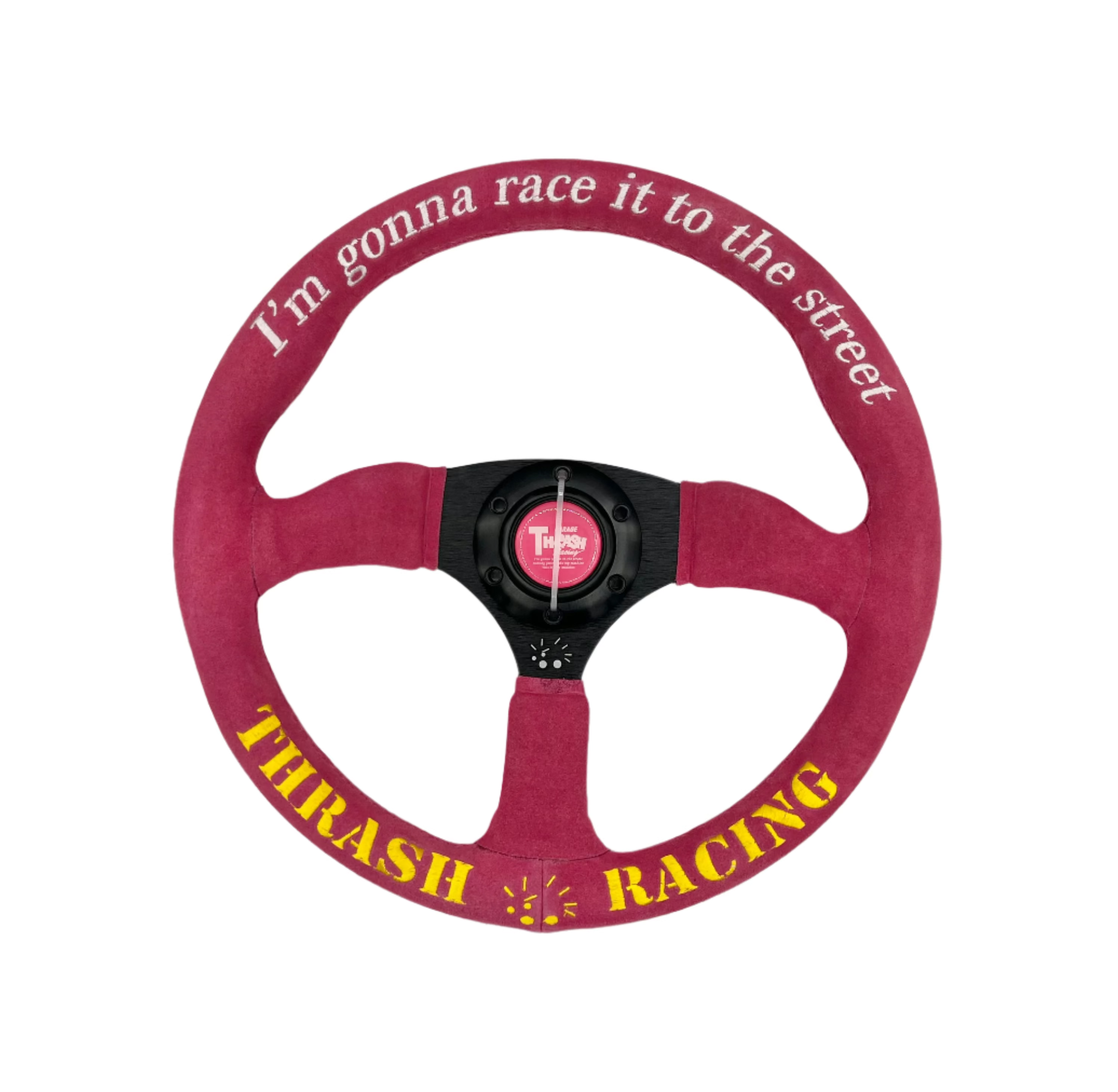 2nd Option Racing Thrash Style Pink Steering Wheel