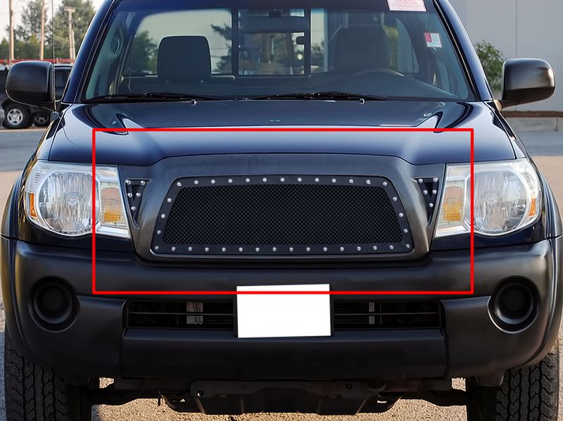 20052010 Toyota Tacoma 1 PC Center & 2 PCS For Side Holes Main Upper Rivet Grille