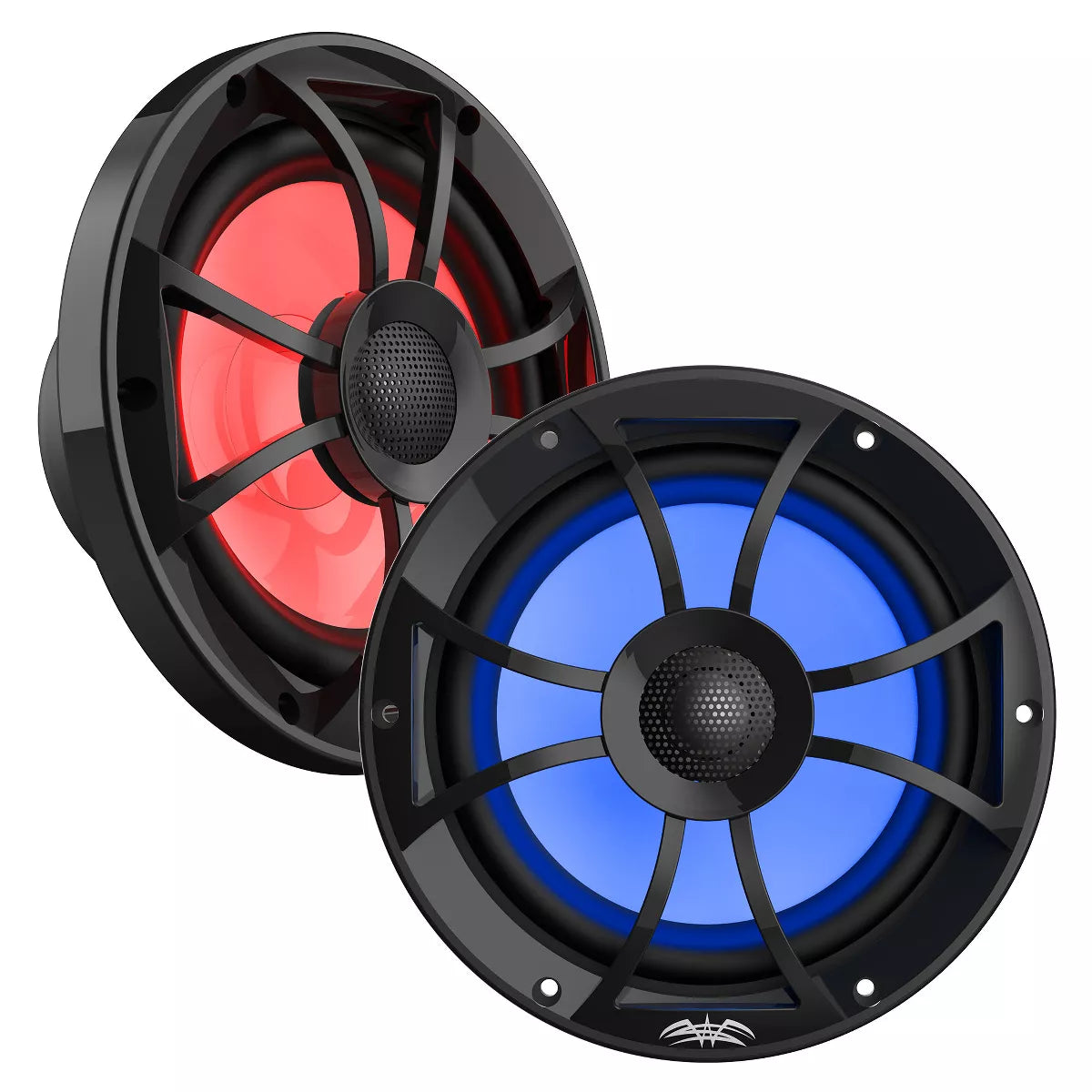 Wet Sounds RECON 8-BG RGB RECON Series 8" Coaxial Speaker w/ Black XS Grille & RGB Tweeter