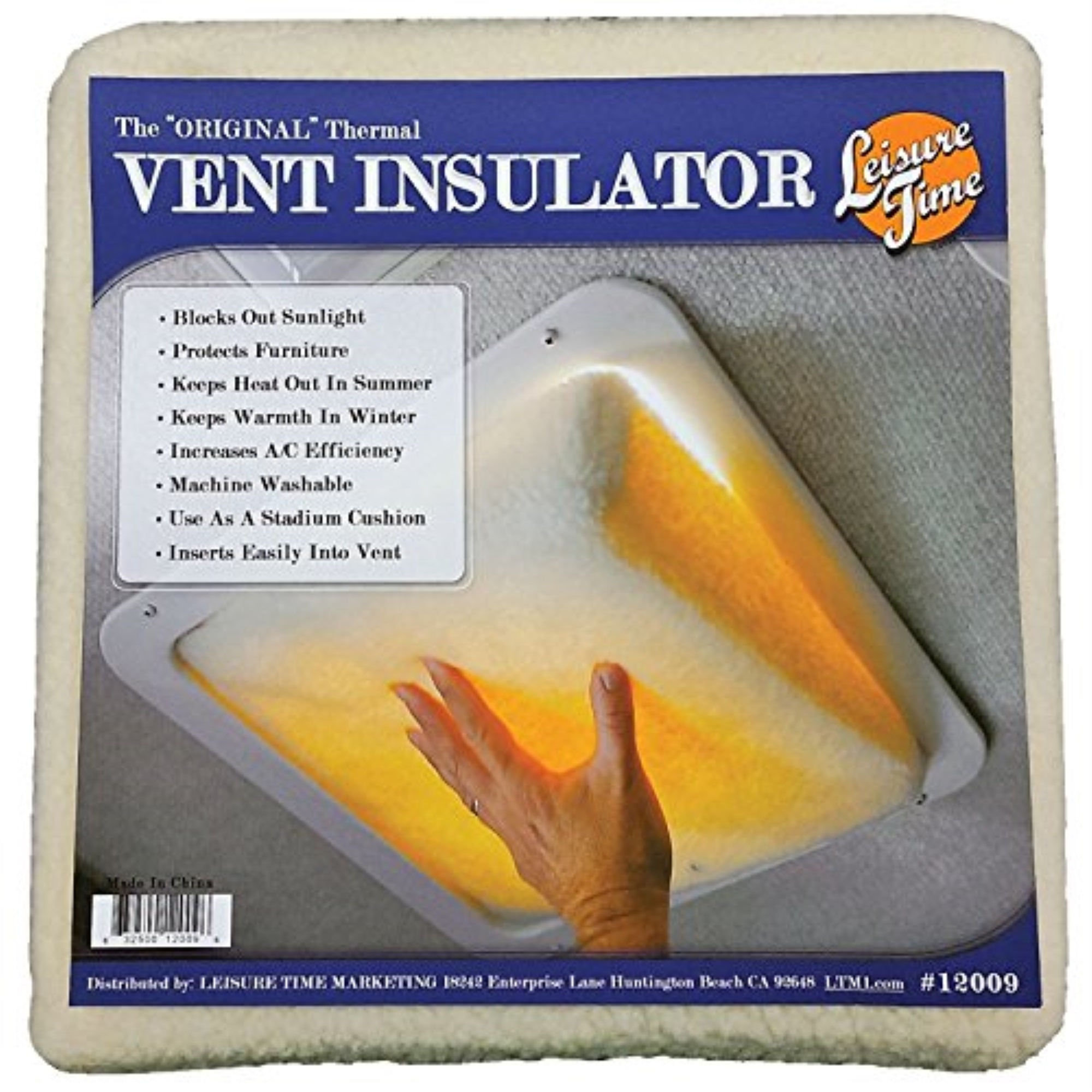Leisure Time Marketing 12009 Vent Pillow - 14 X 14 X 3