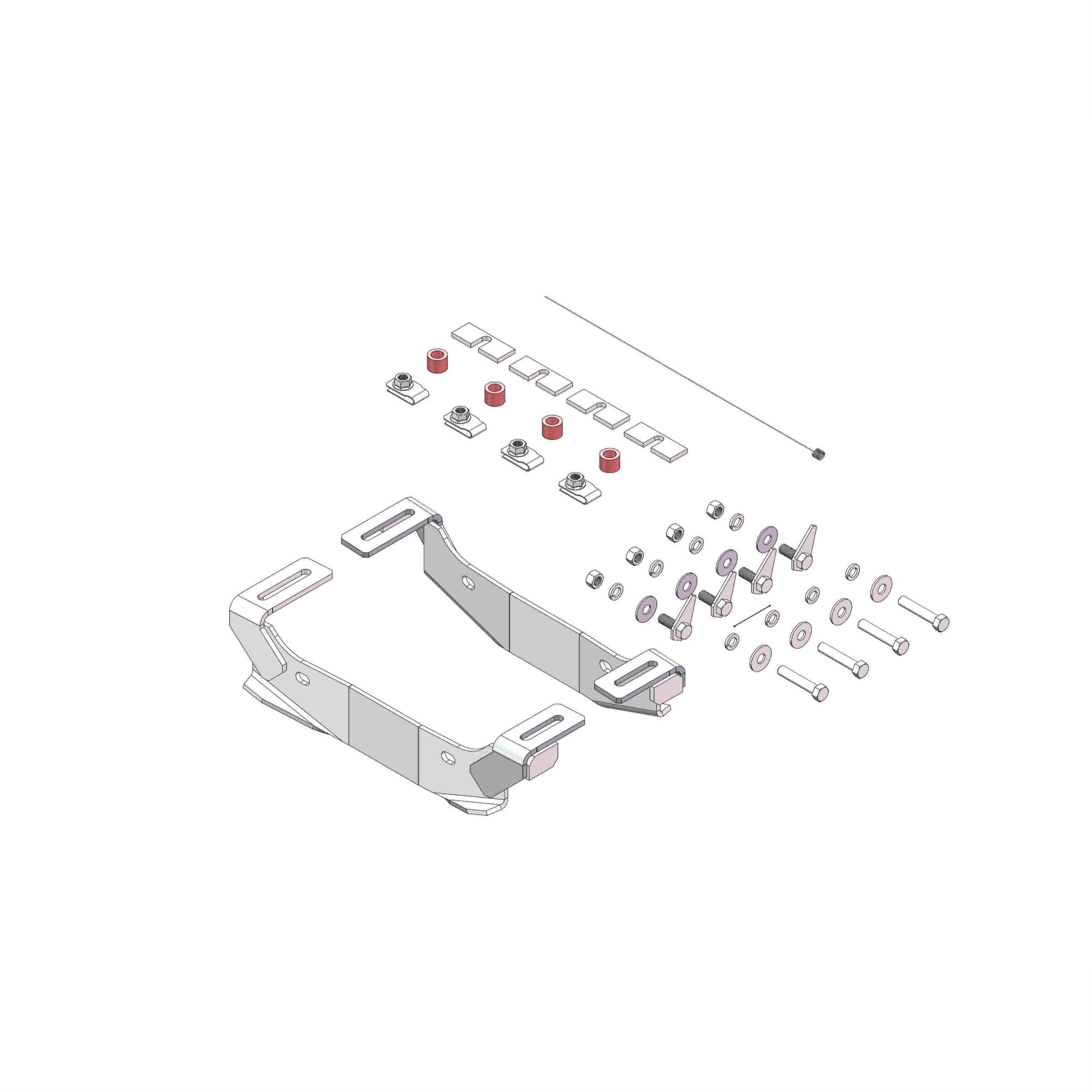 Husky Towing Liners 31852 Custom Bracket Kit For Chevy Pickup 2500/3500
