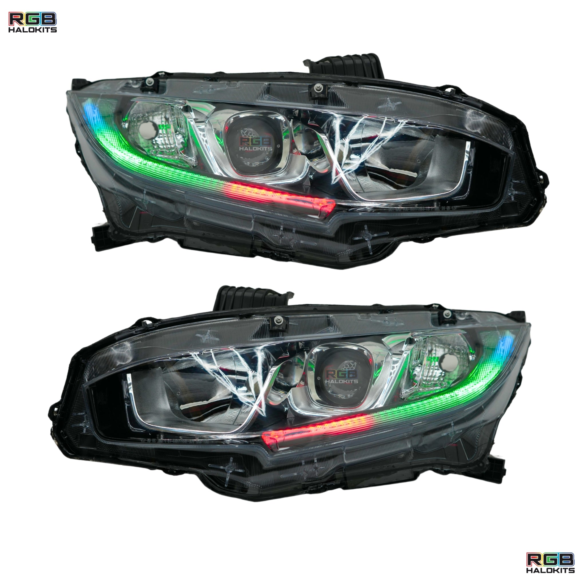 Honda Civic Multicolor Flow Series DRL Boards (2016–2021)