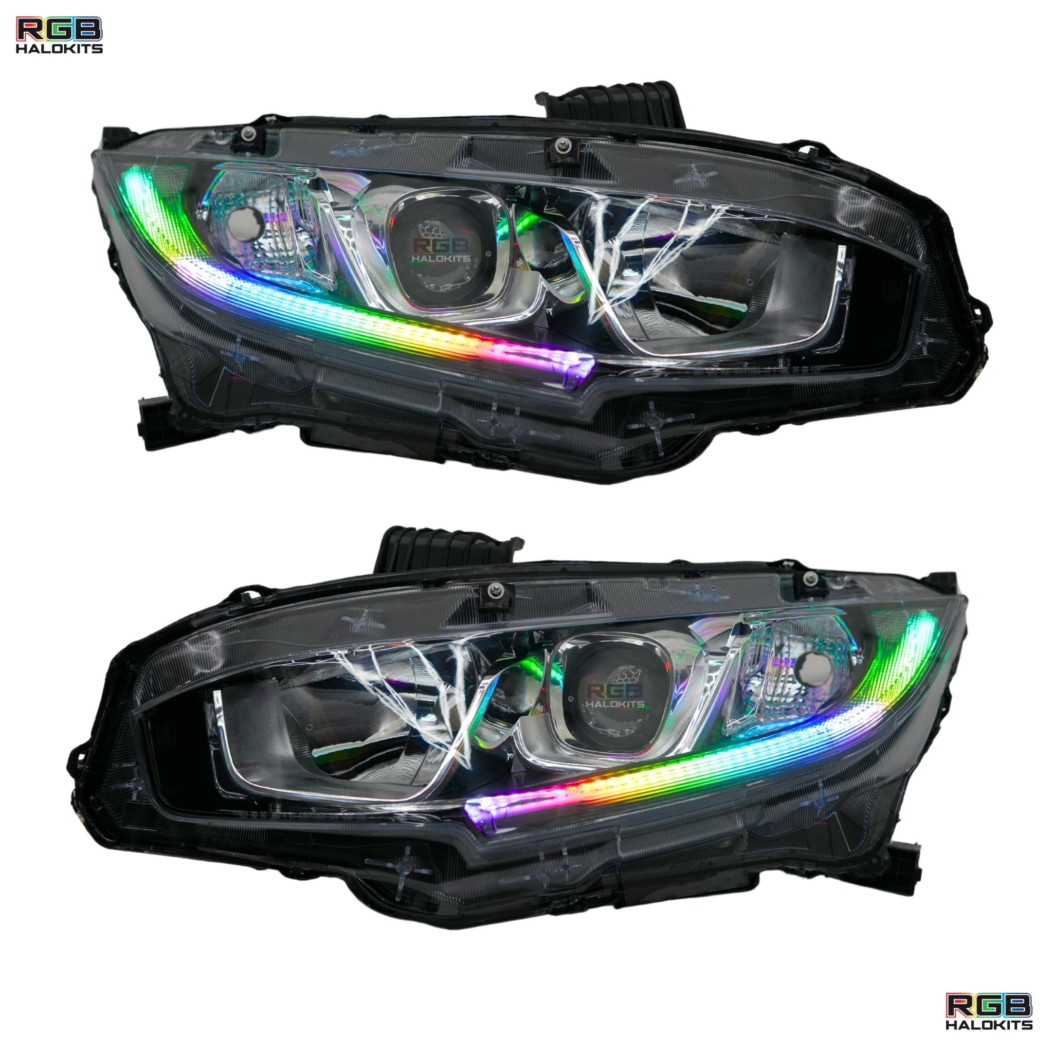 Honda Civic Multicolor Flow Series DRL Boards (2016–2021)