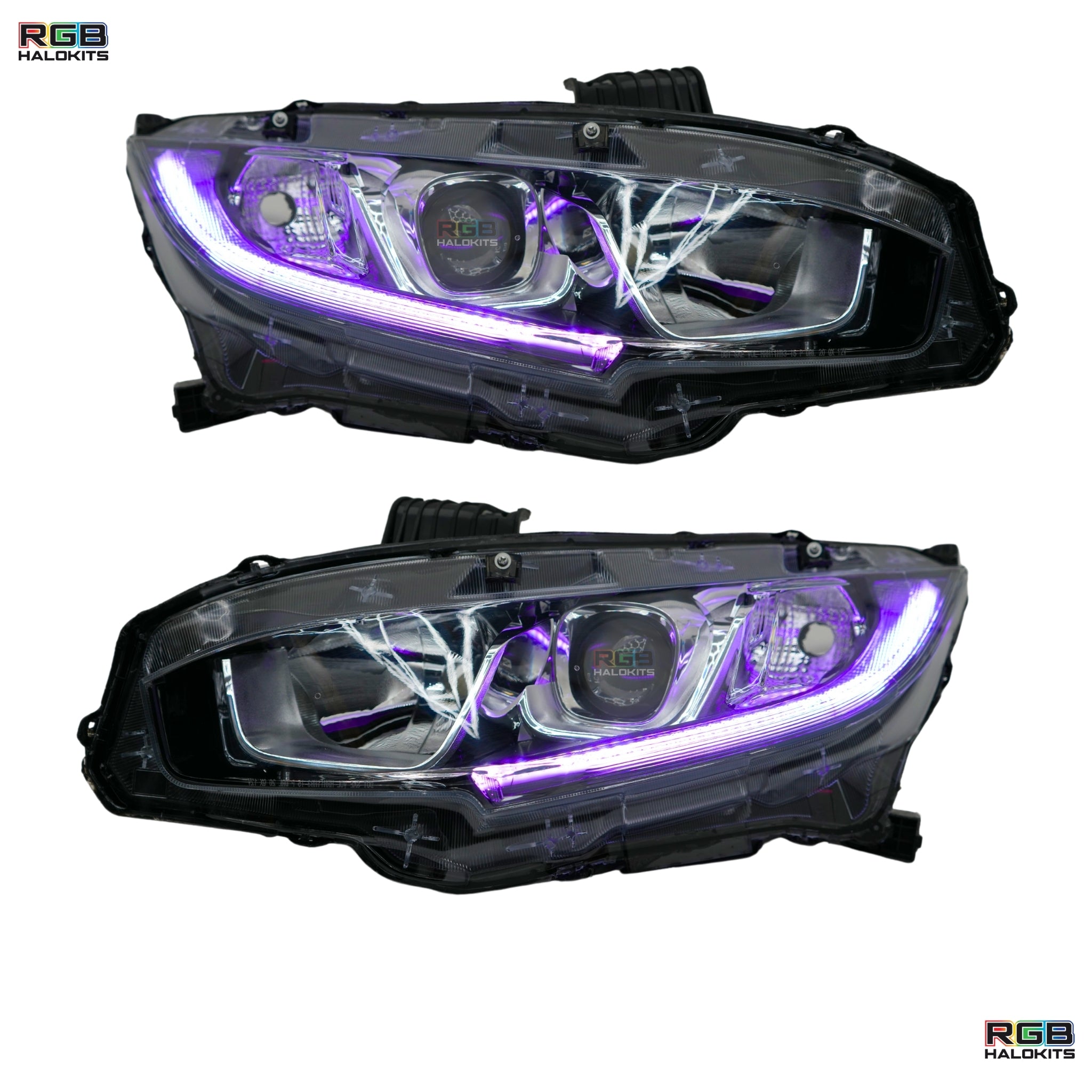 Honda Civic Multicolor Flow Series DRL Boards (2016–2021)
