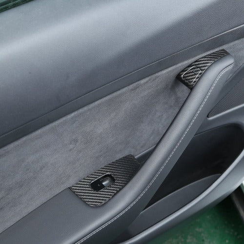 2017-2020 Model 3 Carbon Fiber Window & Door Switch Kit | Palenon Performance