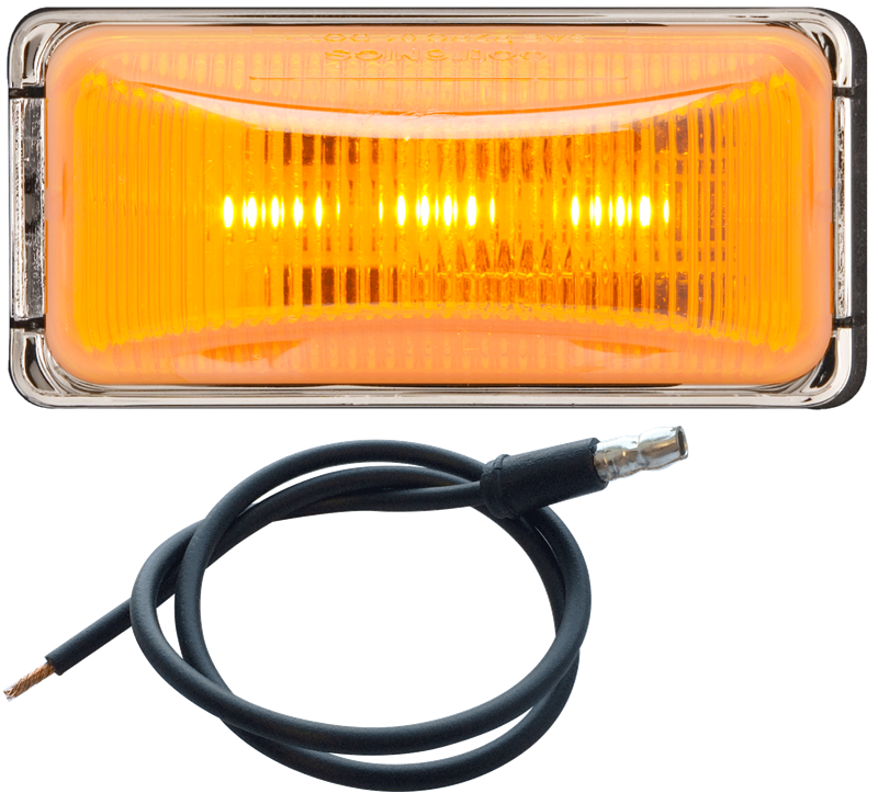 Led Mark Light Mini Chrome;Amber