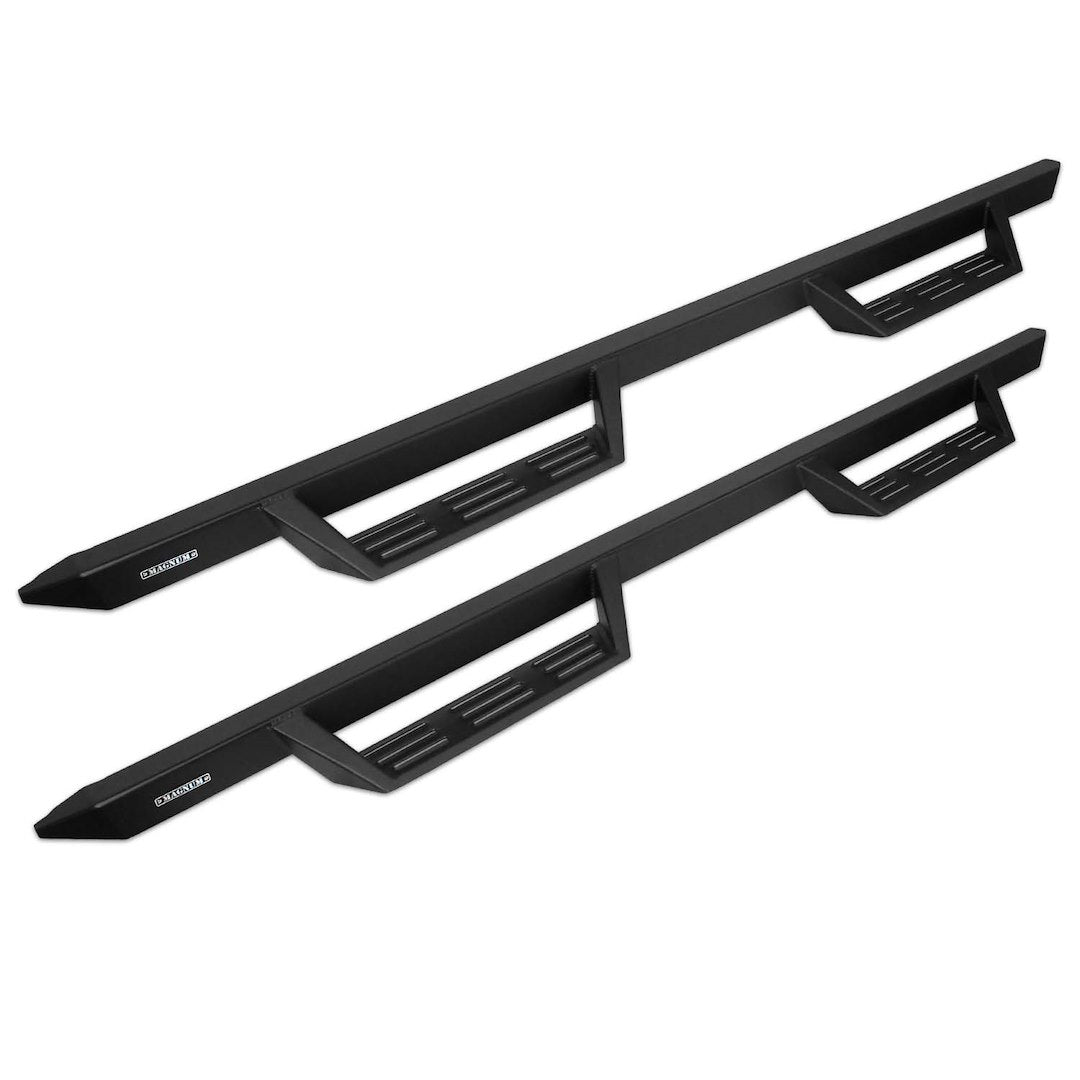 Raptor Series Magnum Rt Gen 2 Drop Steps Running Boards Black For New Body Double Cab 2019-2025 Silverado Sierra 1500 And 2020-2025 2500/3500 Hd