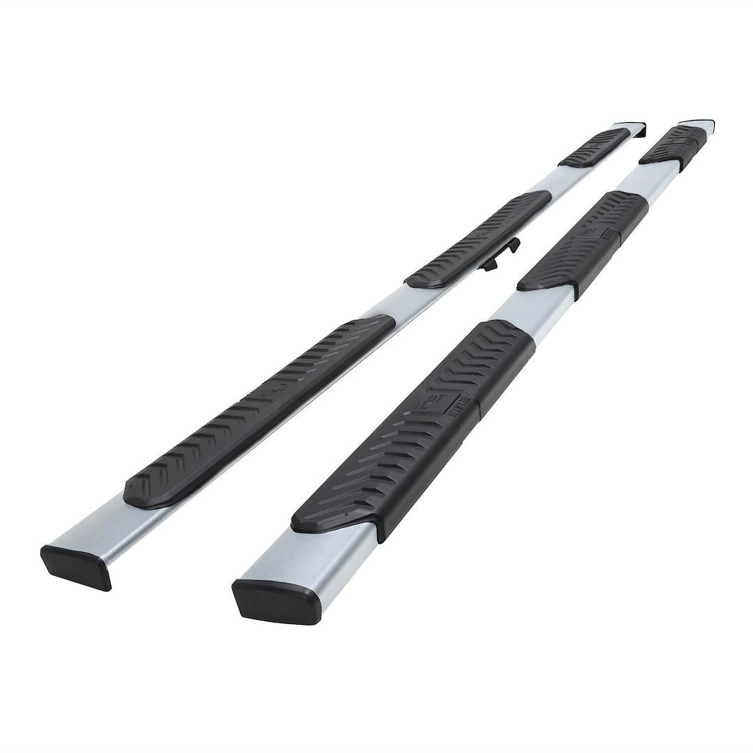 Westin 28-5234760 R5 M-Series Wheel-To-Wheel Nerf Bars Xd Fits 2020-2024 Silverado Sierra 2500 3500 Crew Cab 6'5' Bed Polished Pair