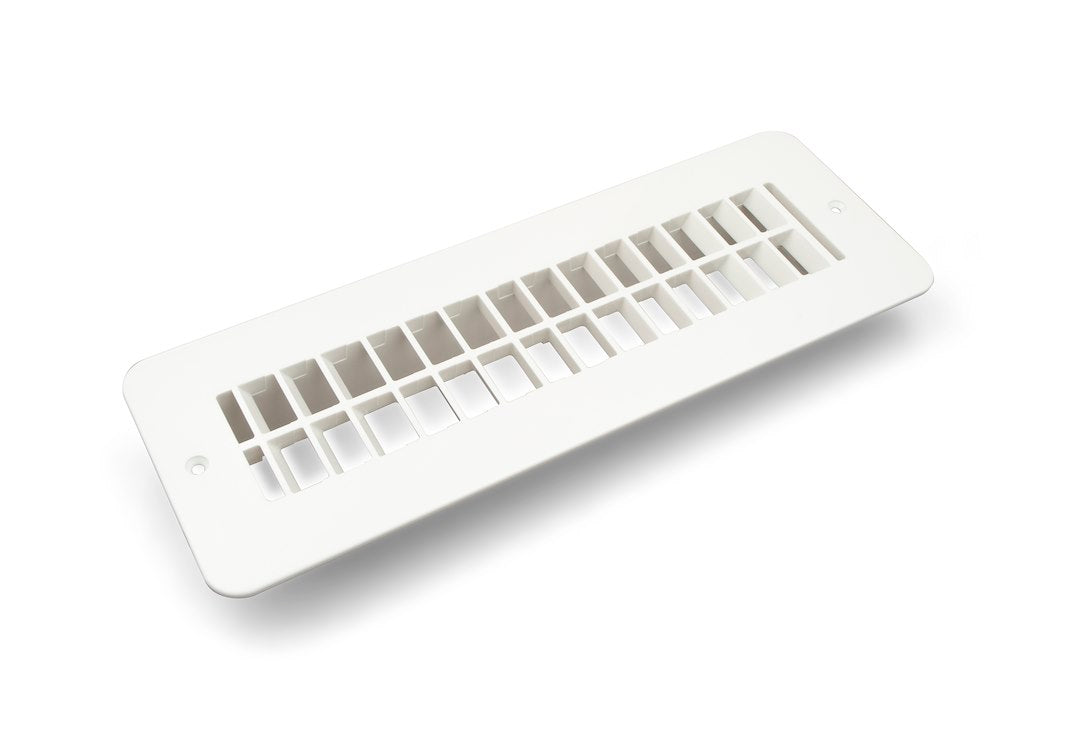 Thetford Rv Camper 2 In X 10 In Floor Register Vent Without Damper Polar White Pn 94256
