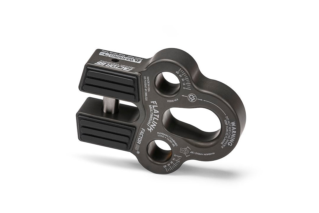 Factor 55 Winch Line Shackle Mount Foldable Flatlink Multimount 00225-06 Gray