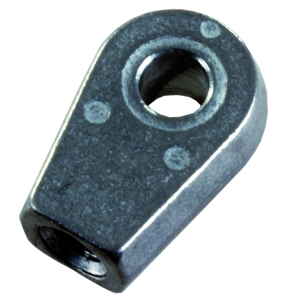 JR Products Eyelet End Fitting, Steel, 0.328 Inch, Model EF-PS122