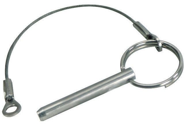 Whitecap Ind Whitecap S-1020C Quick Release Pin With Lanyard And Tab - 1/4 X 1