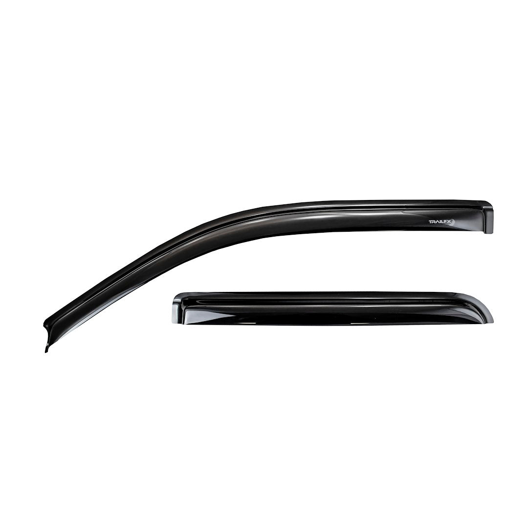 Trailfx Rain Guard Tape On Window Vent Visors Acrylic With A Smoke Tint 2 Piece Compatible With F250/350 99-16 - 2503H