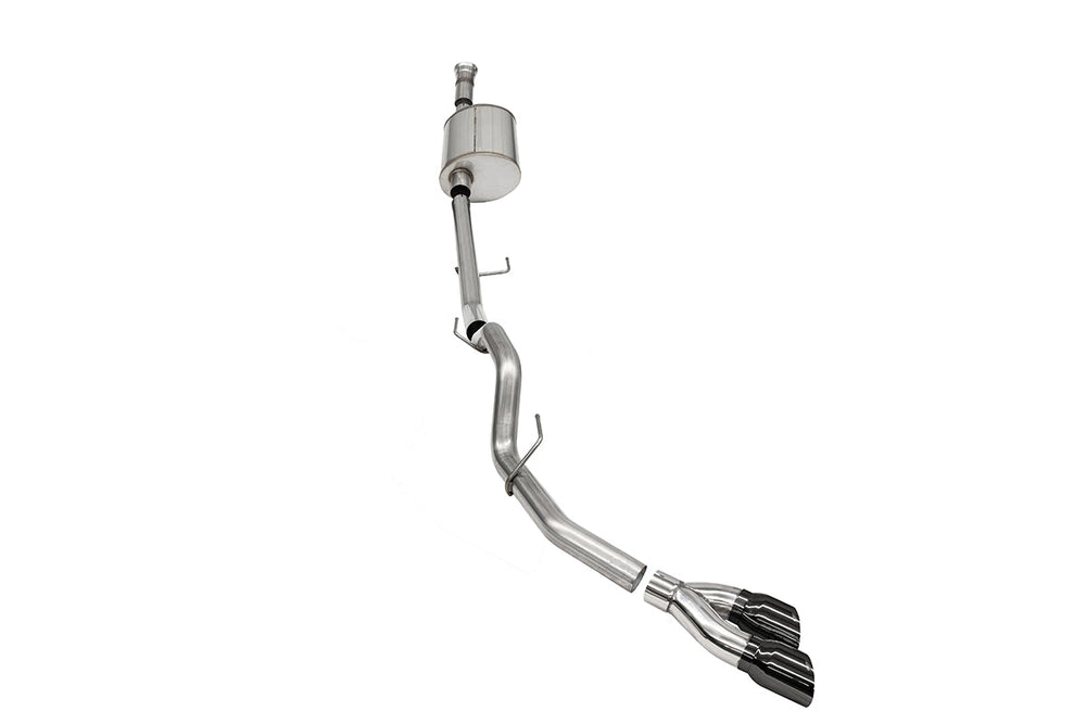 3.0 In Cat-Back (Multiple Options) 2021-22 Ford F-150 5.0L V8 (145.4' Wb) Sport / Single Side / Black Pvd