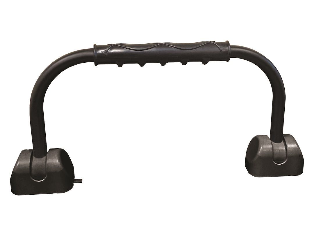 Rv Designer R222 Gripsafe Handrail Assist - Locking Folding Aluminum Grab Handle With Notched Grip - Safe Entry Assist For Rv Door - Easy Installation, 22 Inch, Black
