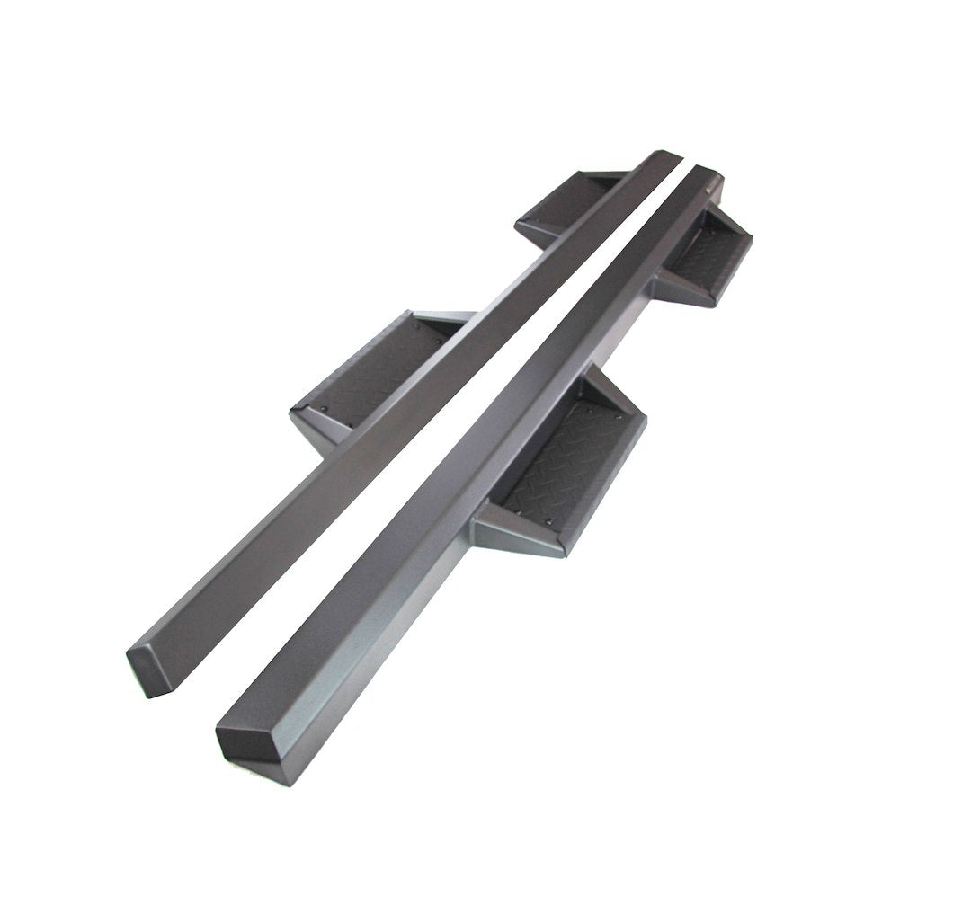 Black Horse Impact Heavy Duty Drop Side Steps Black Compatible With 2019-2025 Ram 1500 Quad Cab (Excl. 19-25 Ram 1500 Classic)-Im-Doraqc-19