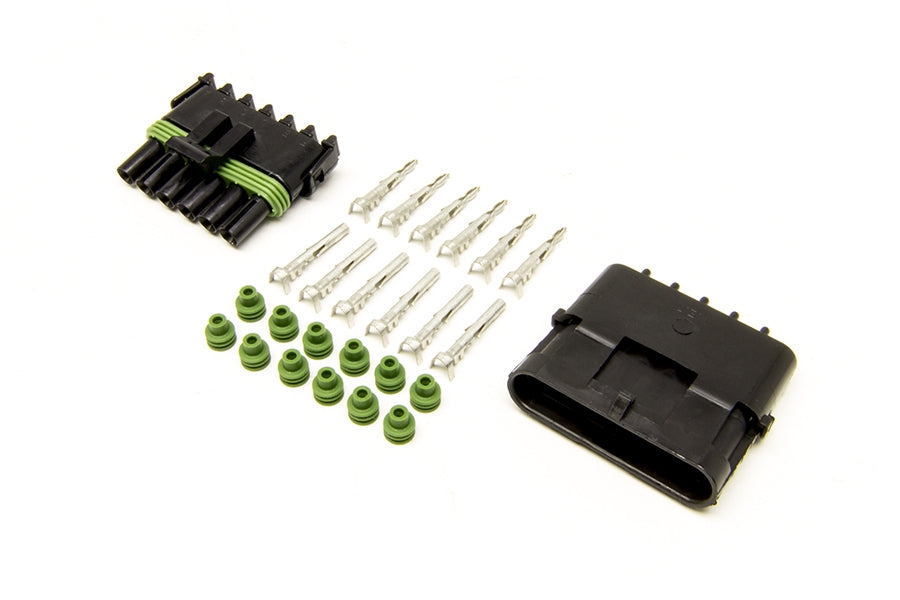 Painless Performance 70406 Male & Female Weatherpack Kit, 6-Circuit