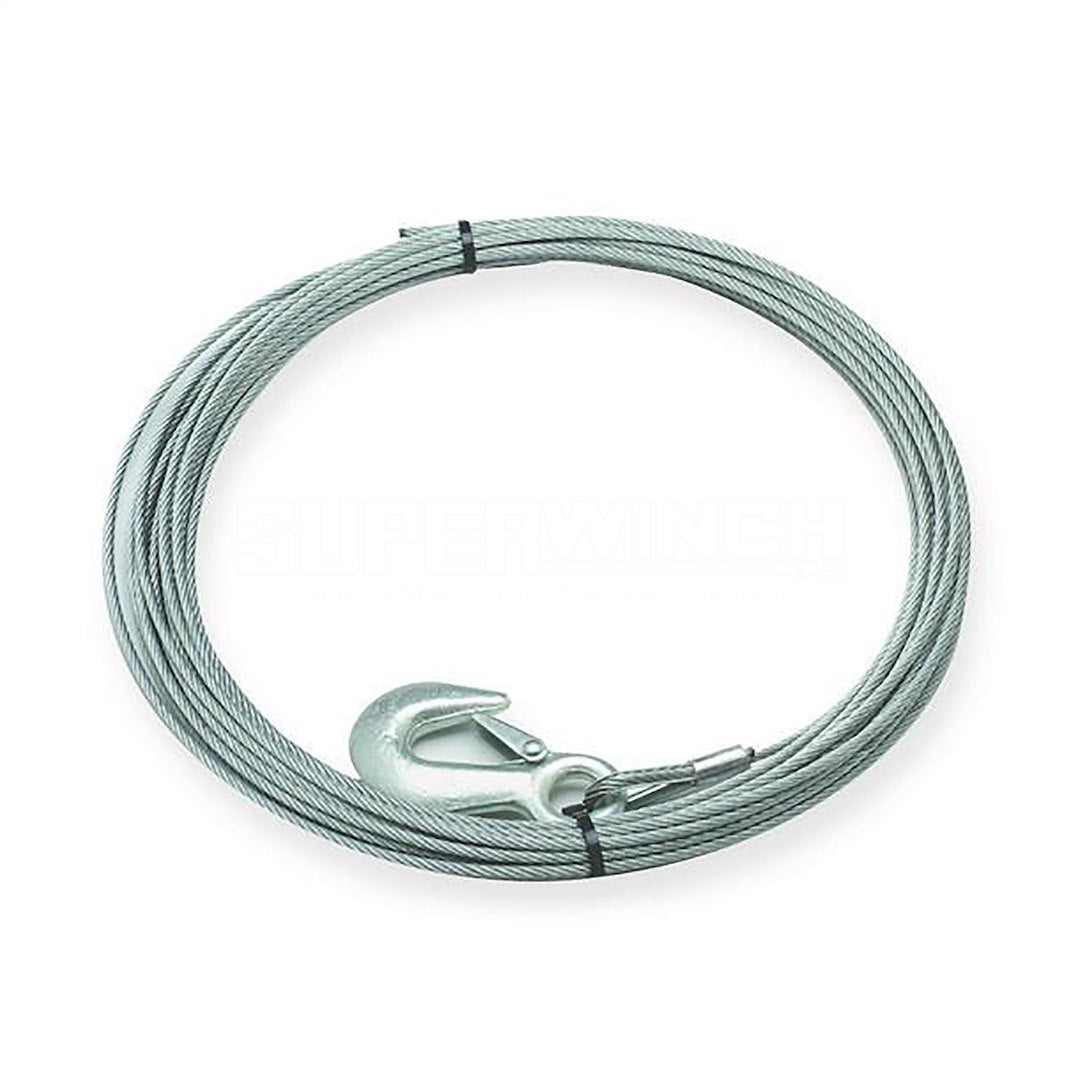 Superwinch 90-12879 Steel Wire Winch Rope 3/8' X 85' Fits Lp8500 Lp10000 Sx10 Sx12 Winches
