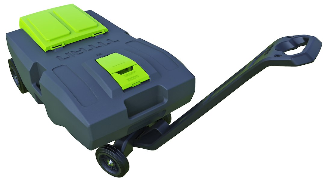 Thetford 40951 4-Wheel Titan Tote - 27 Gallon , Gray