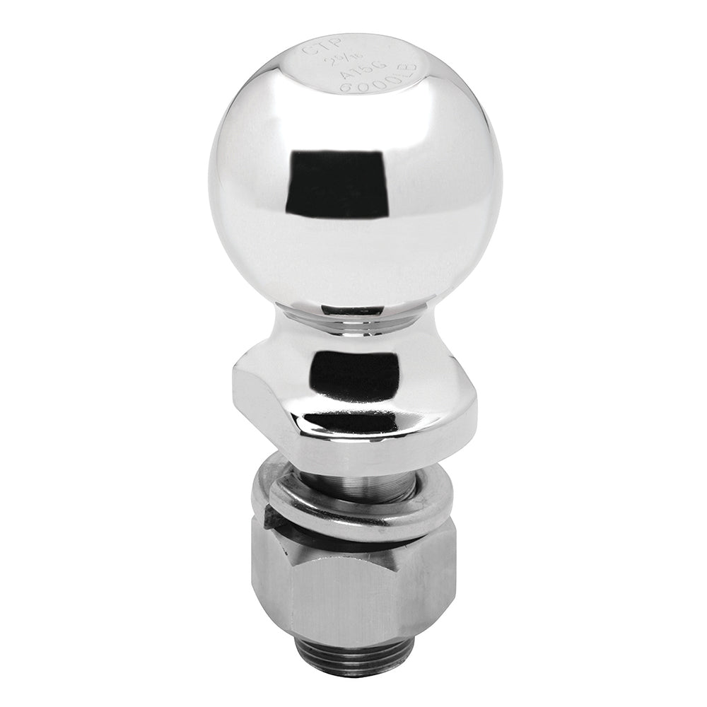 Fulton 6385288 Trailer Hitch Ball, 2 In. Diameter, 6,000 Lbs. Capacity, 1 In. Shank Dia, 2-1/8 In. Shank Length, Stainless Steel