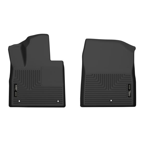 Husky Liners X-Act Contour Floor Mats | Fits 2021-2023 Hyundai Santa Fe | Front Row, 2-Pc Black - 53881