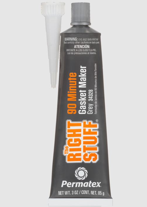 Permatex 34328 The Right Stuff 90 Minute Grey Gasket Maker 3 Oz.