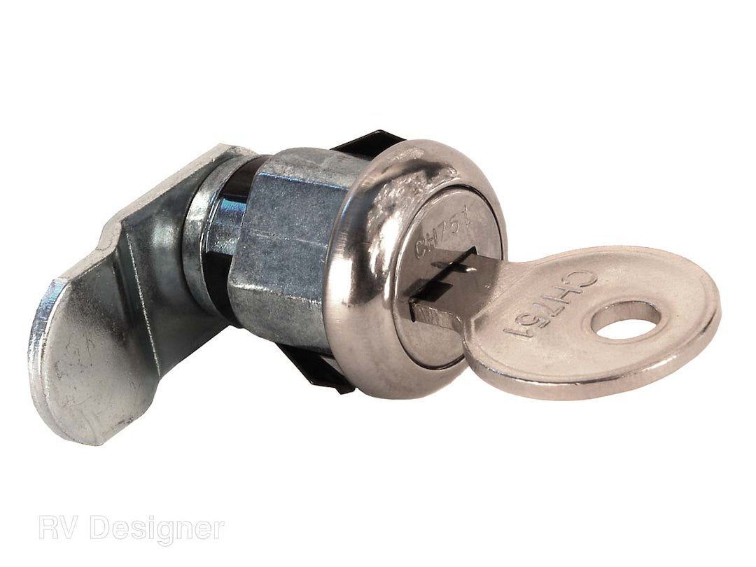 Rv Designer L100, Hatch Lock With 1-1/8 Inch Cam, Hatch Hardware